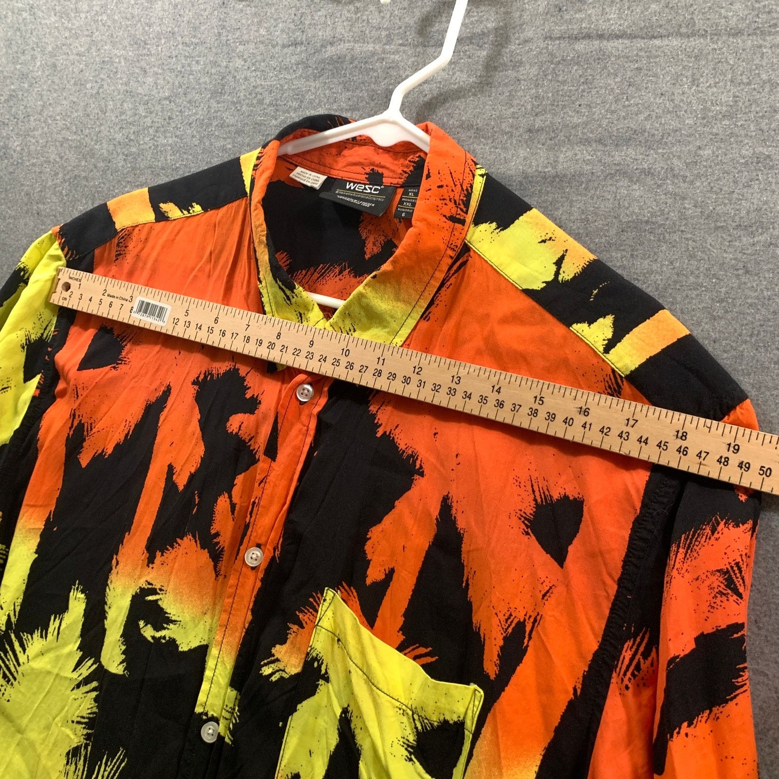 WeSC WeSC Button Up Orange Summer Shirt Adult Extra Large Size US XL / EU 56 / 4 - 5 Thumbnail