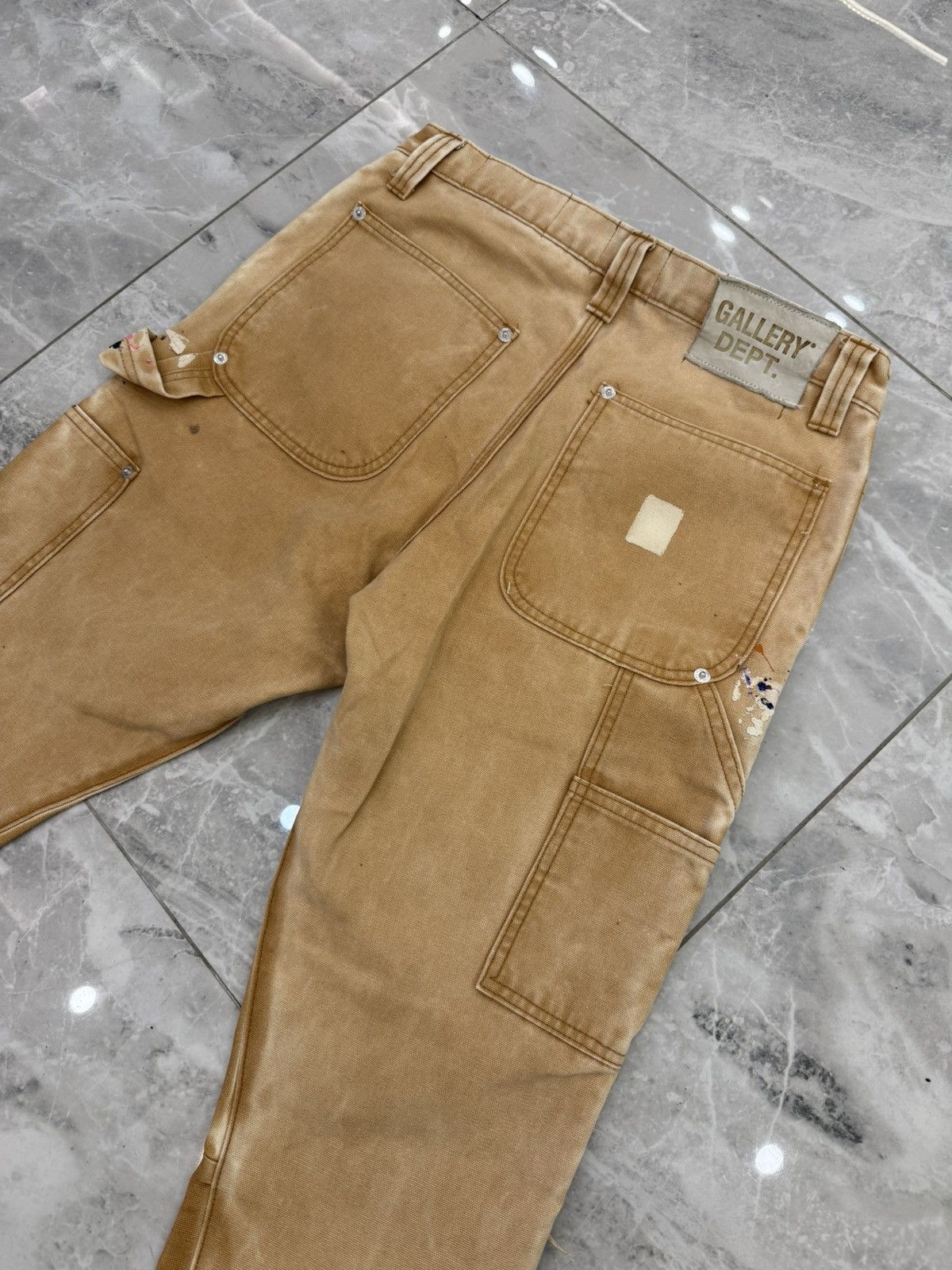 Gallery Dept. Gallery Dept. Beige Carpenter Jeans Size US 30 / EU 46 - 6 Thumbnail