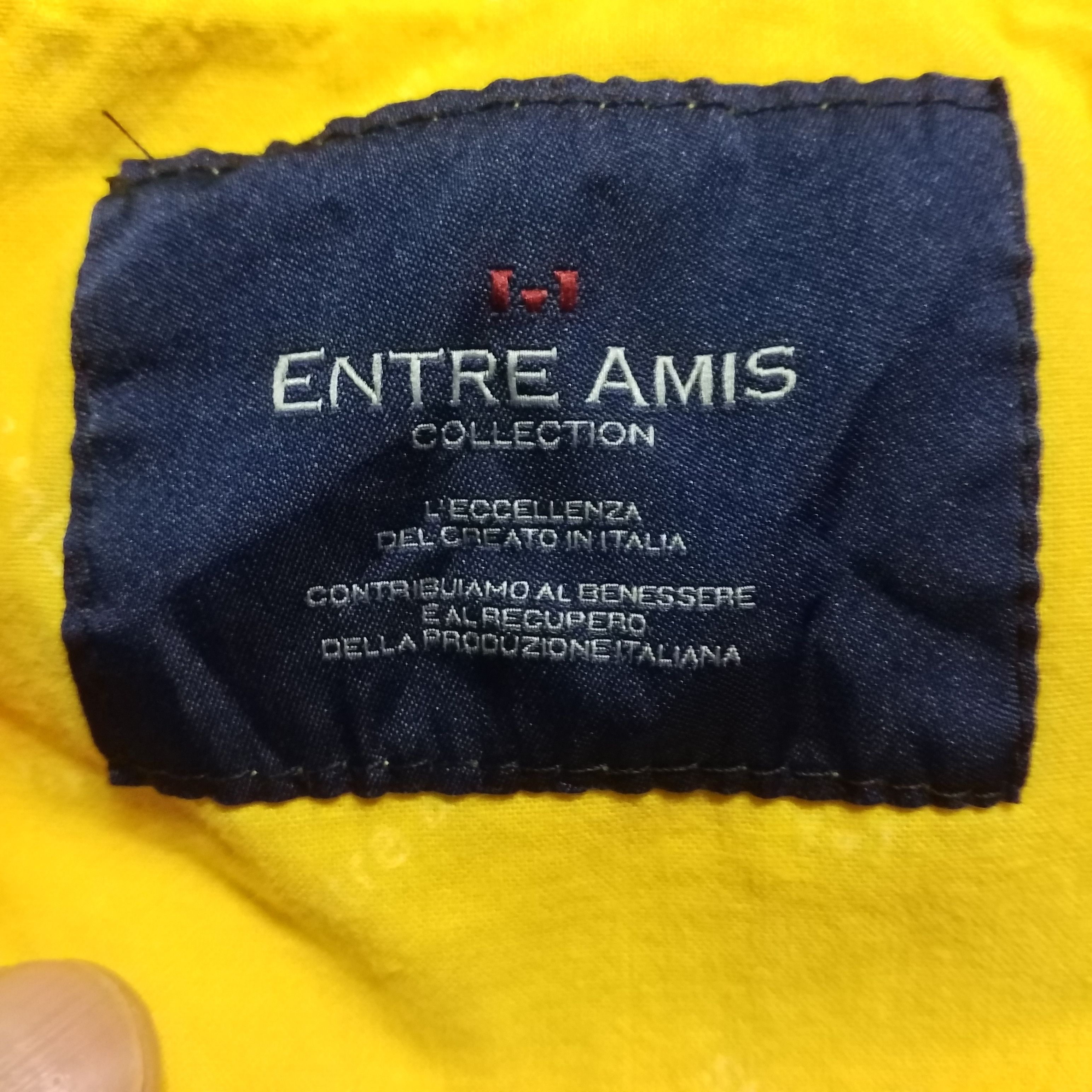 Designer ENTRE AMIS 3Q PANT ELASTANE LIGHT YELLOW 😘😘 Size 32" / US 10 / IT 46 - 6 Thumbnail