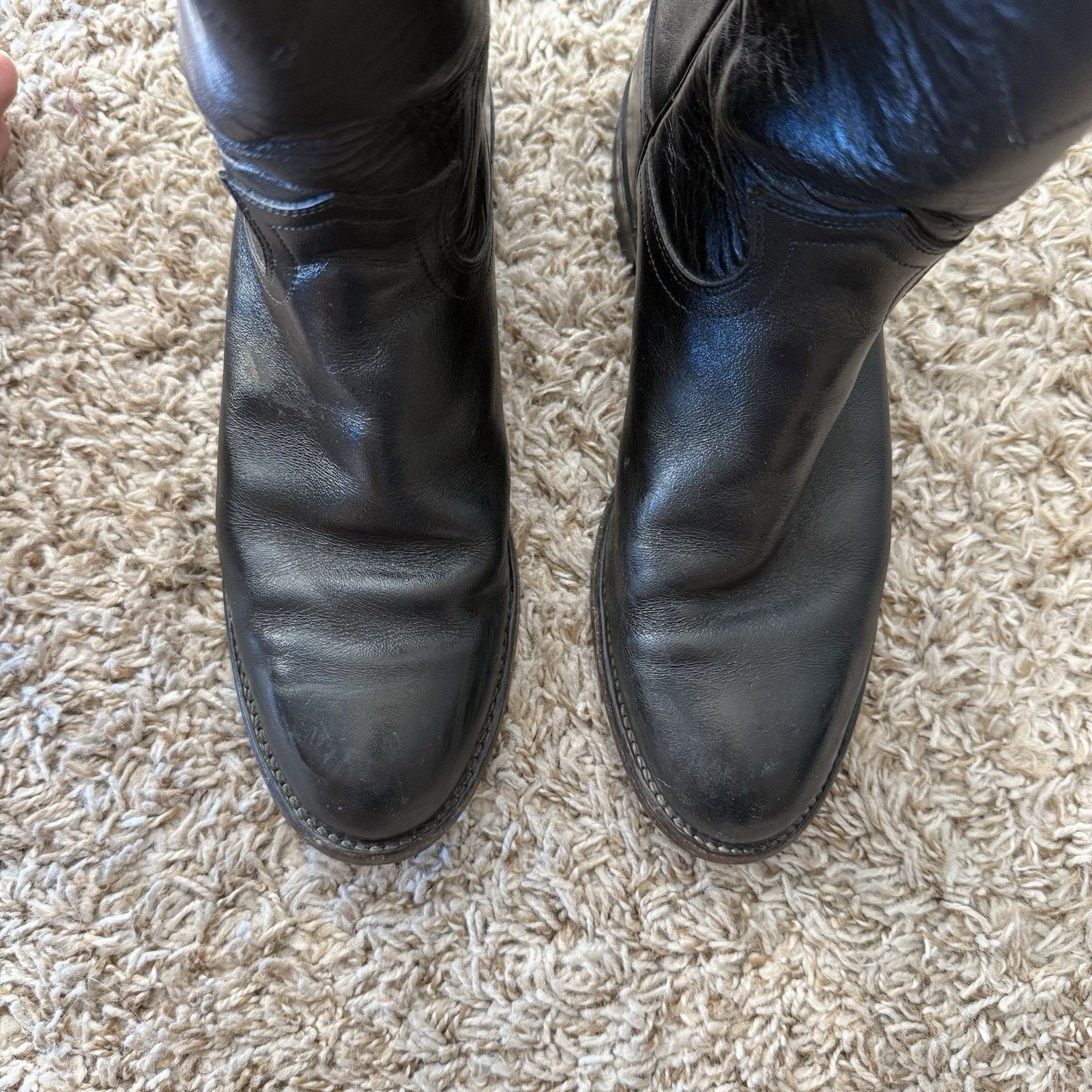 Justin Boots Justin Black Classic Roper Cowboy Boot L3703 Ladies Size 6 B Size US 6 / IT 36 - 12 Thumbnail