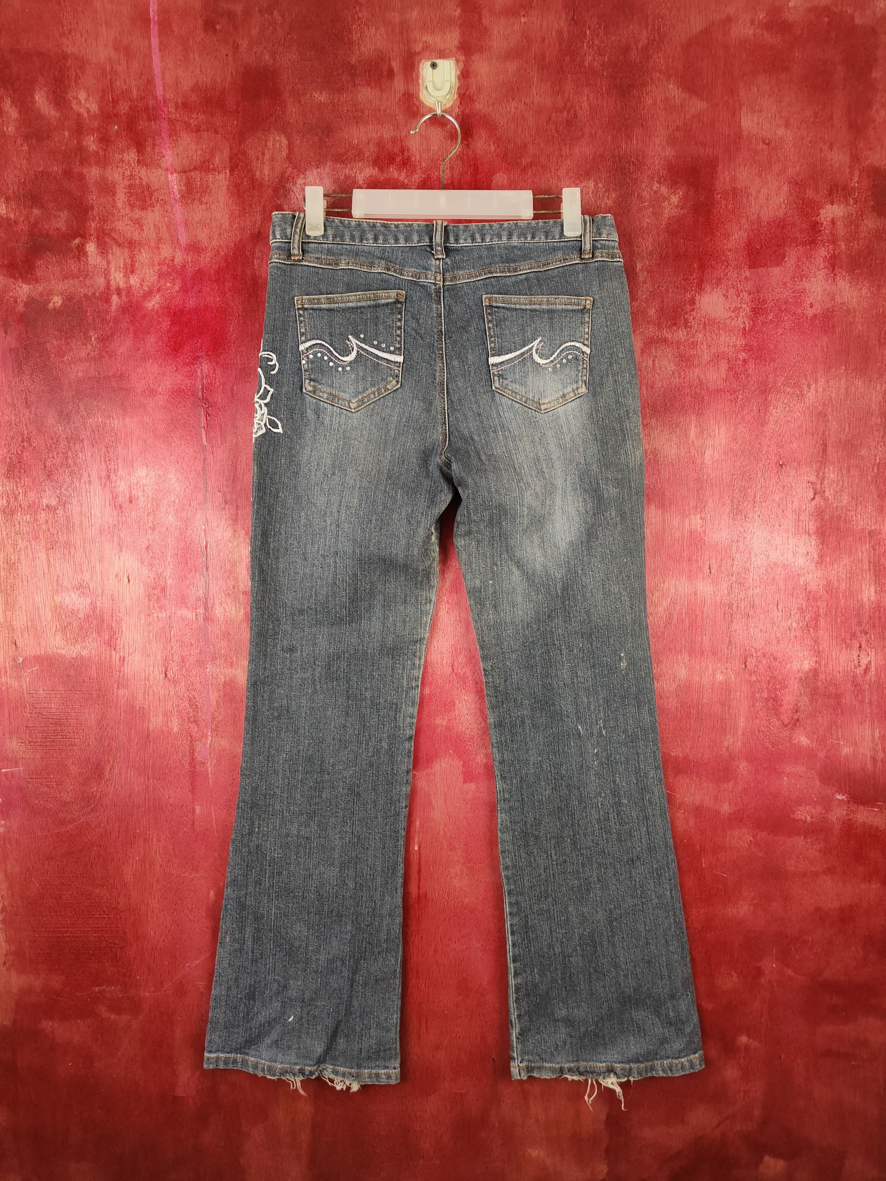 Japanese Brand Japanese Brand Dark Blue Distressed Ripped Jeans #S2127 Size 30" / US 8 / IT 44 - 9 Thumbnail
