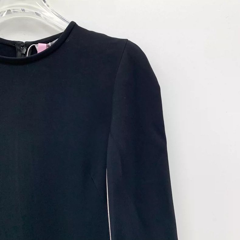 Givenchy Givenchy Black Zipper Collar Long Sleeve Dress Size XXS / US 00 / IT 34 - 3 Thumbnail