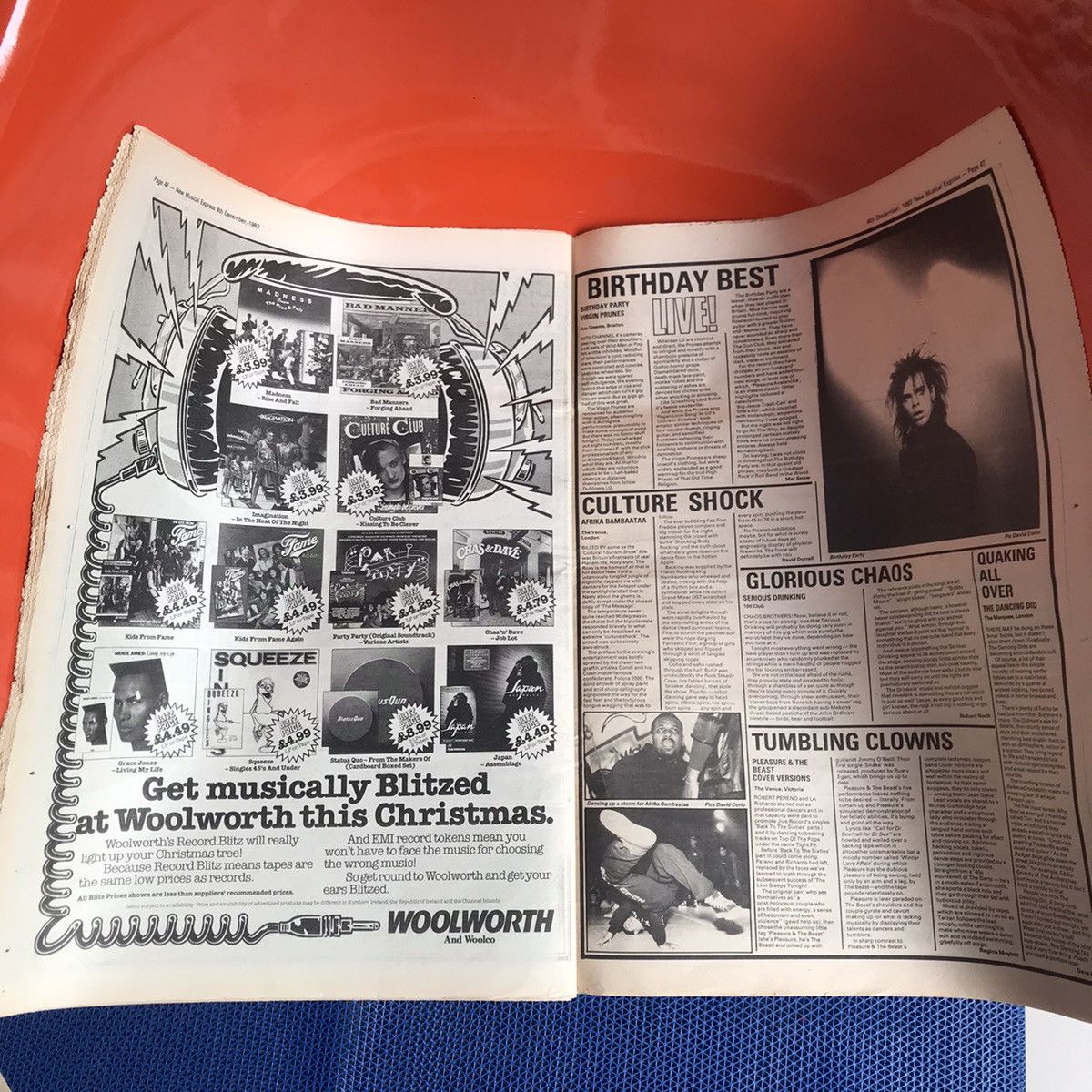 Hysteric Glamour × Vintage Vintage NME Magazine - NME (UK) Dec 4th 1982 Simple Minds Size ONE SIZE - 17 Thumbnail