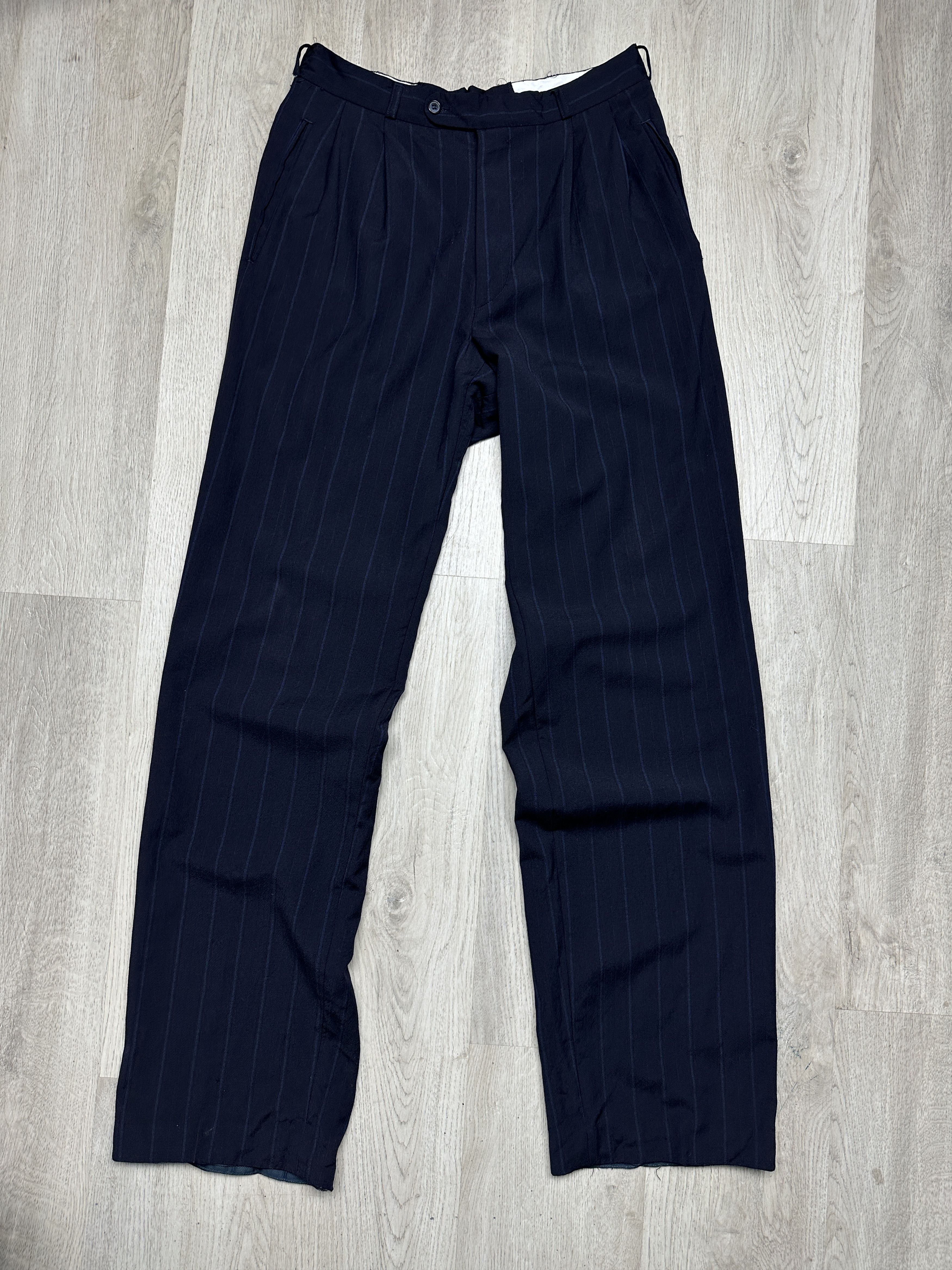 Hugo Boss Hugo Boss Vintage Wool Suit Double Breasted Blazer + Pants Size 42R - 9 Thumbnail