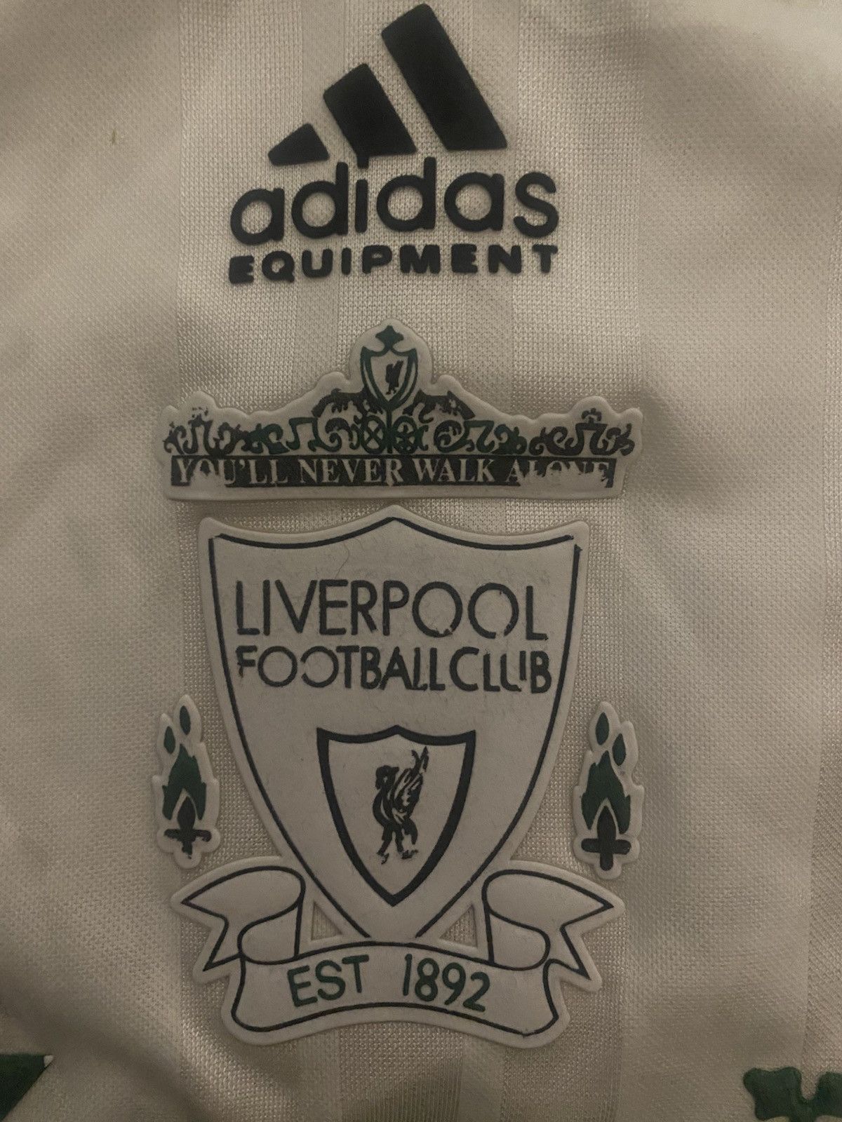 Vintage Adidas Equipment Liverpool 1993 1995 Away Shirt Jersey Size US L / EU 52-54 / 3 - 9 Thumbnail