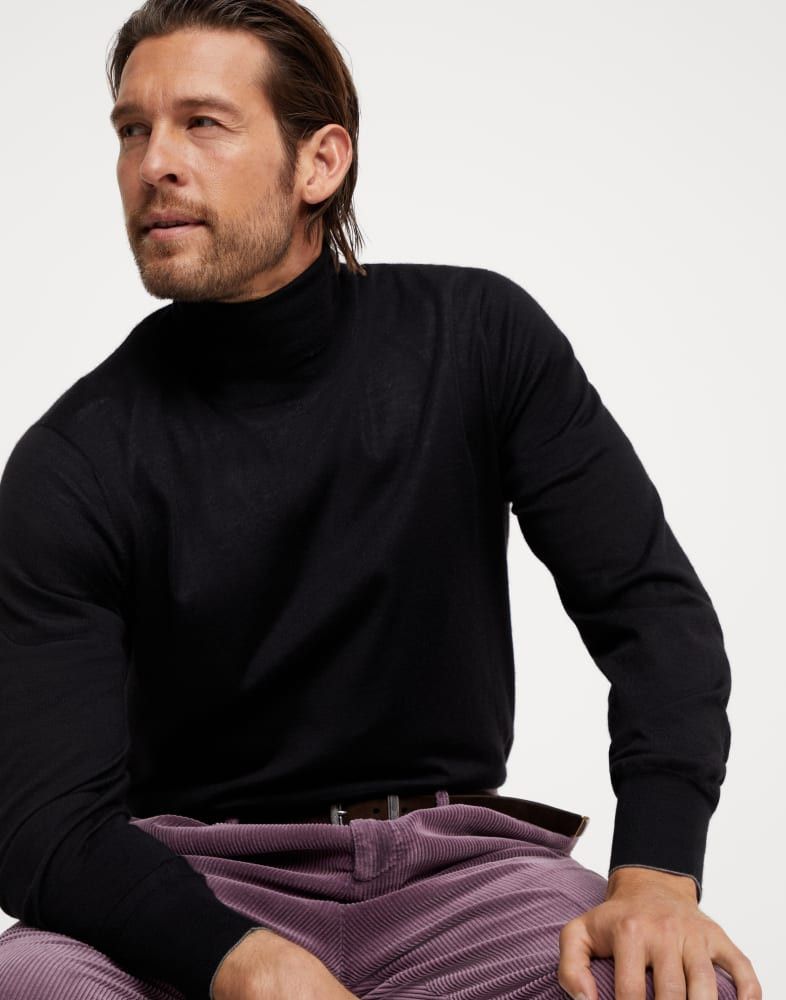 Brunello Cucinelli o1w1db10825 Turtleneck Sweater in Black Size US S / EU 44-46 / 1 - 3 Thumbnail