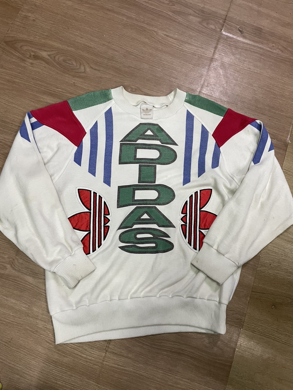 Adidas Rare 90s adidas x descente adidas sweatshirt Size US L / EU 52-54 / 3 - 1 Thumbnail
