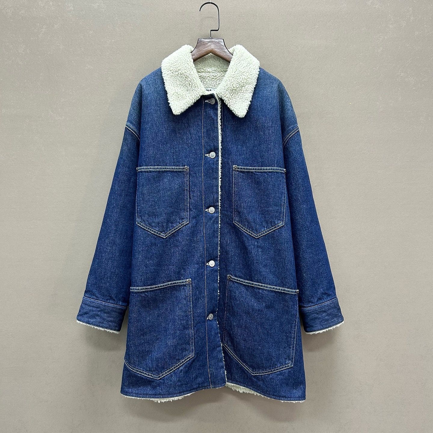 MM6 MM6 Maison Margiela Fleece Lined Denim Jacket Size 40 Size S / US 4 / IT 40 - 1 Thumbnail