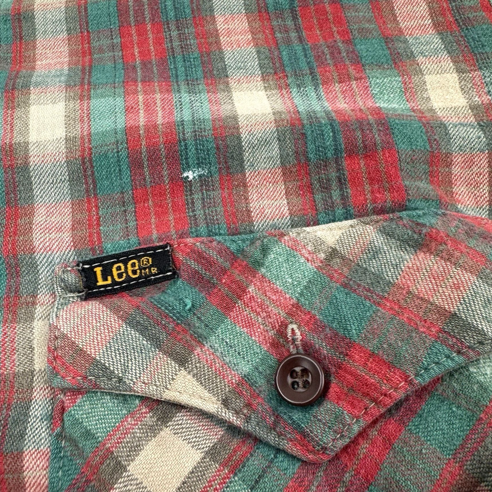 Lee VINTAGE Lee Flannel Button-Up Shirt Adult Large Plaid Hipster Punk Grunge 80s Size US L / EU 52-54 / 3 - 3 Thumbnail