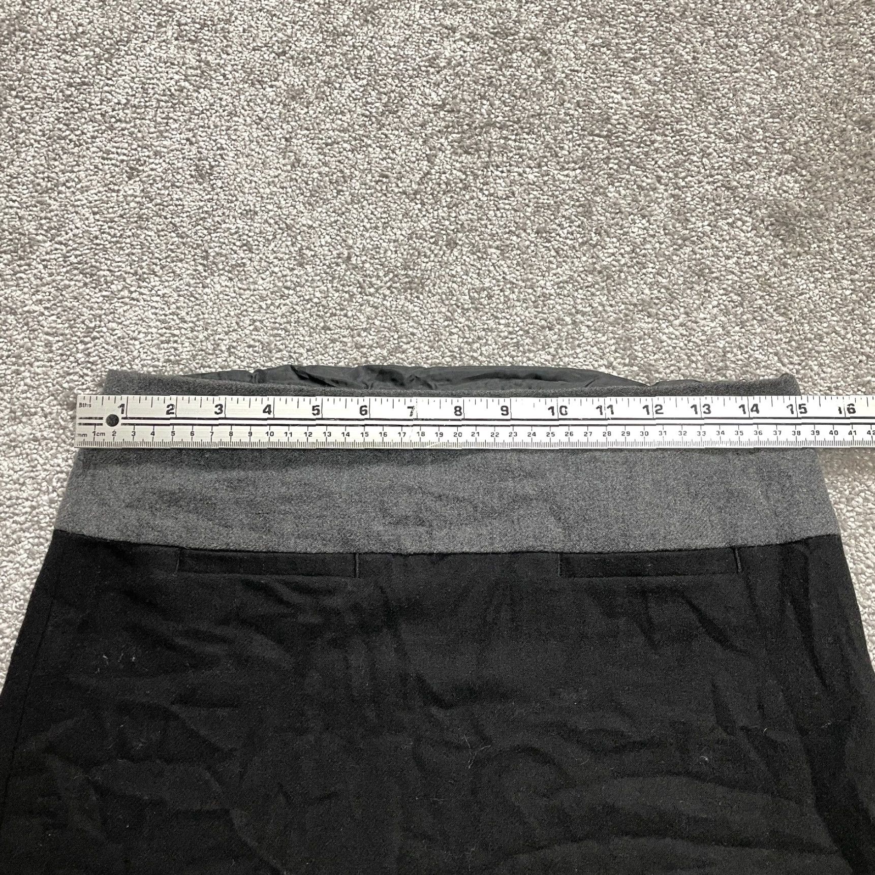 Gap Women\'s Skirt 0 Black Pencil Straight Mini Two Tone Zip Size 0 Short Black Womens Gap Skirt