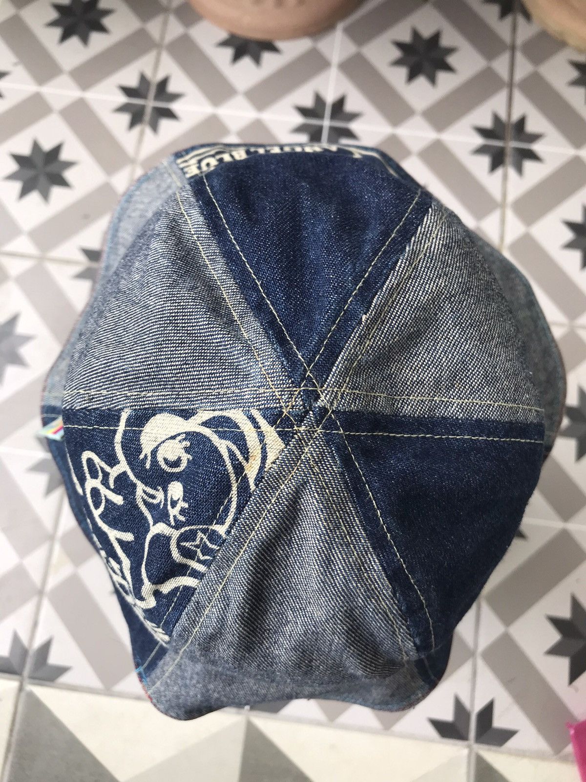 Angel Blue × Hysteric Glamour × Japanese Brand ANGEL BLUE PATCHWORKS CAP HAT BY HYSTERIC GLAMOUR 🇯🇵 Size ONE SIZE - 5 Thumbnail