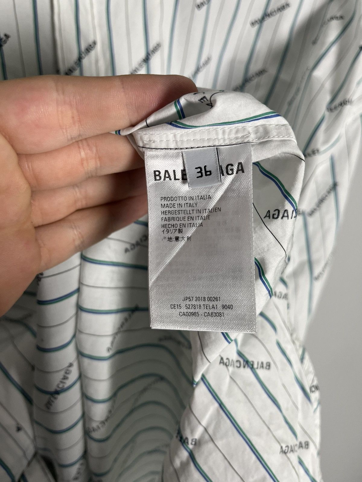 Balenciaga Balenciaga full monogram white shirt Size US M / EU 48-50 / 2 - 4 Thumbnail