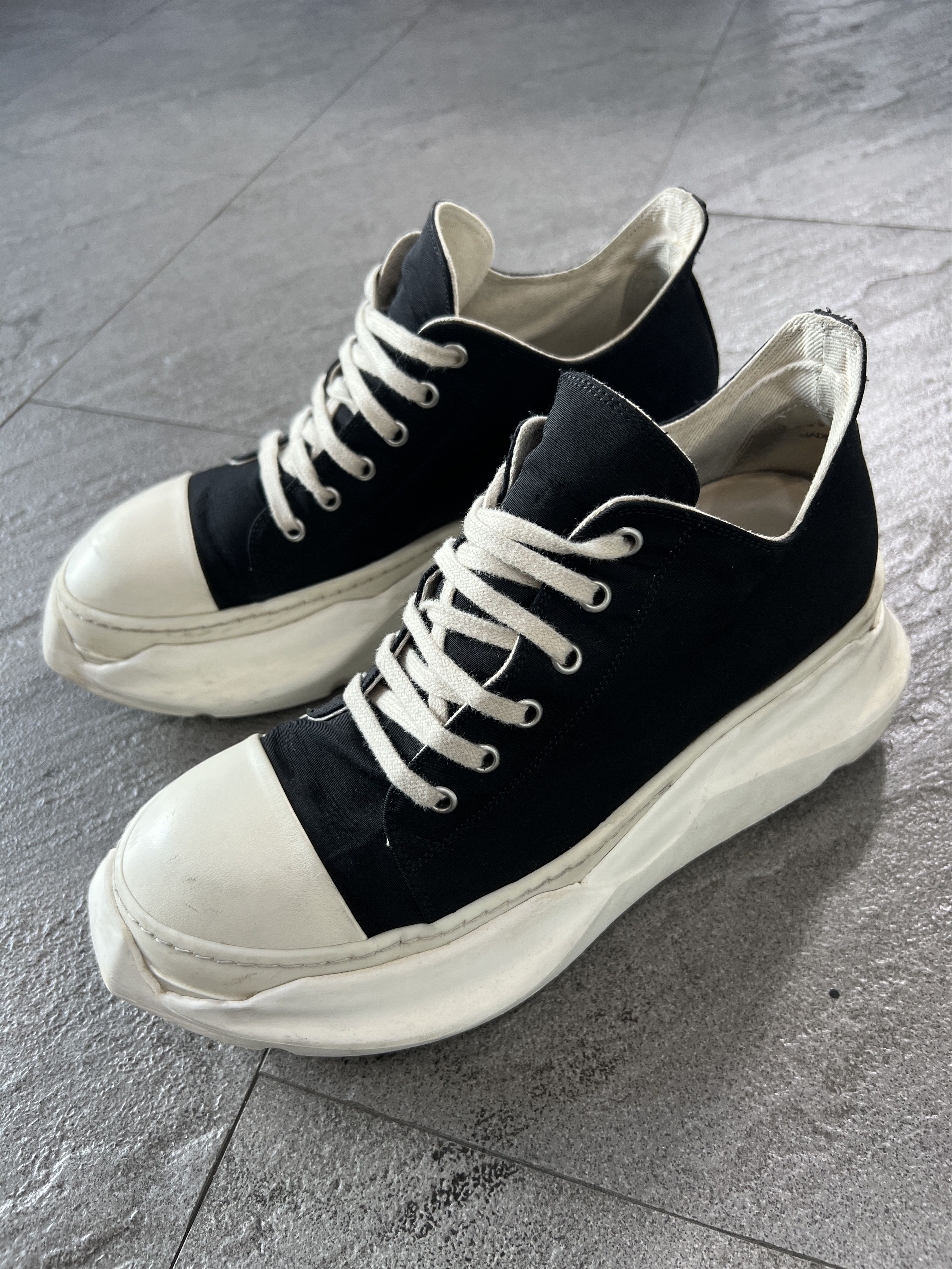 Rick Owens Drkshdw Rick Owens DRKSHDW Abstract Low Sneakers Black EU41 Size US 8 / EU 41 - 2 Thumbnail