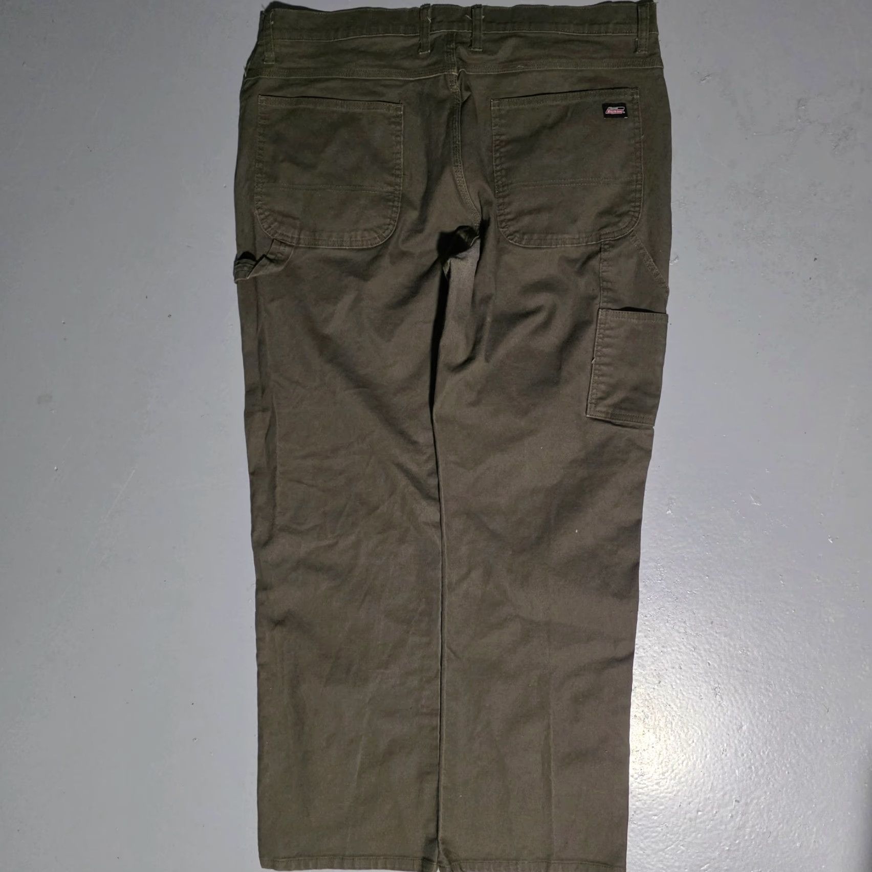 Dickies VINTAGE Dickies Carpenter Pants Mens 38x32 Brown Canvas Workwear Baggy Skater 90s/2000s Mens Size US 38 / EU 54 - 2 Thumbnail