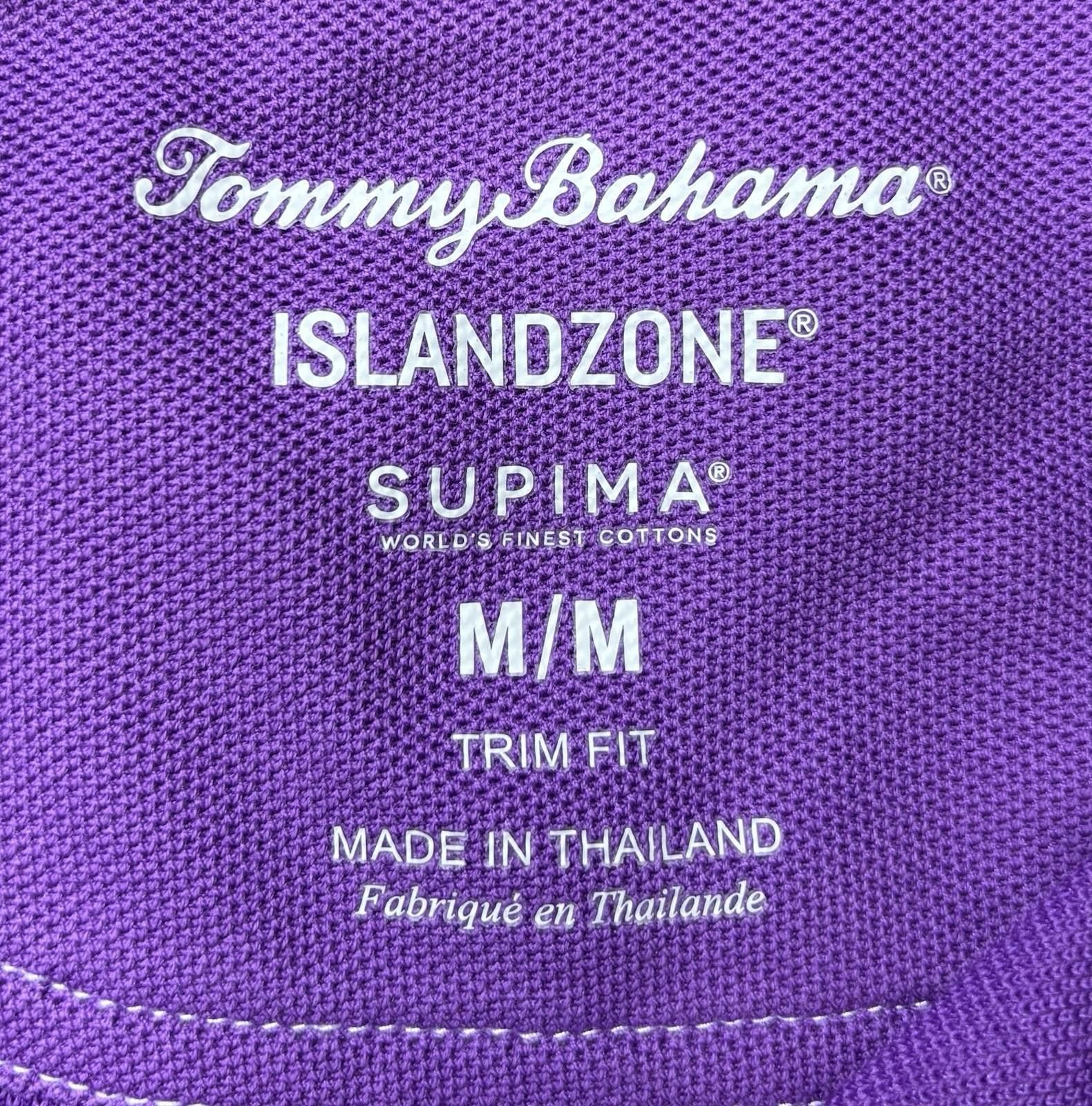 Tommy Bahama Tommy Bahama Polo Shirt Men's Medium Islandzone Supima Trim Size US M / EU 48-50 / 2 - 2 Thumbnail