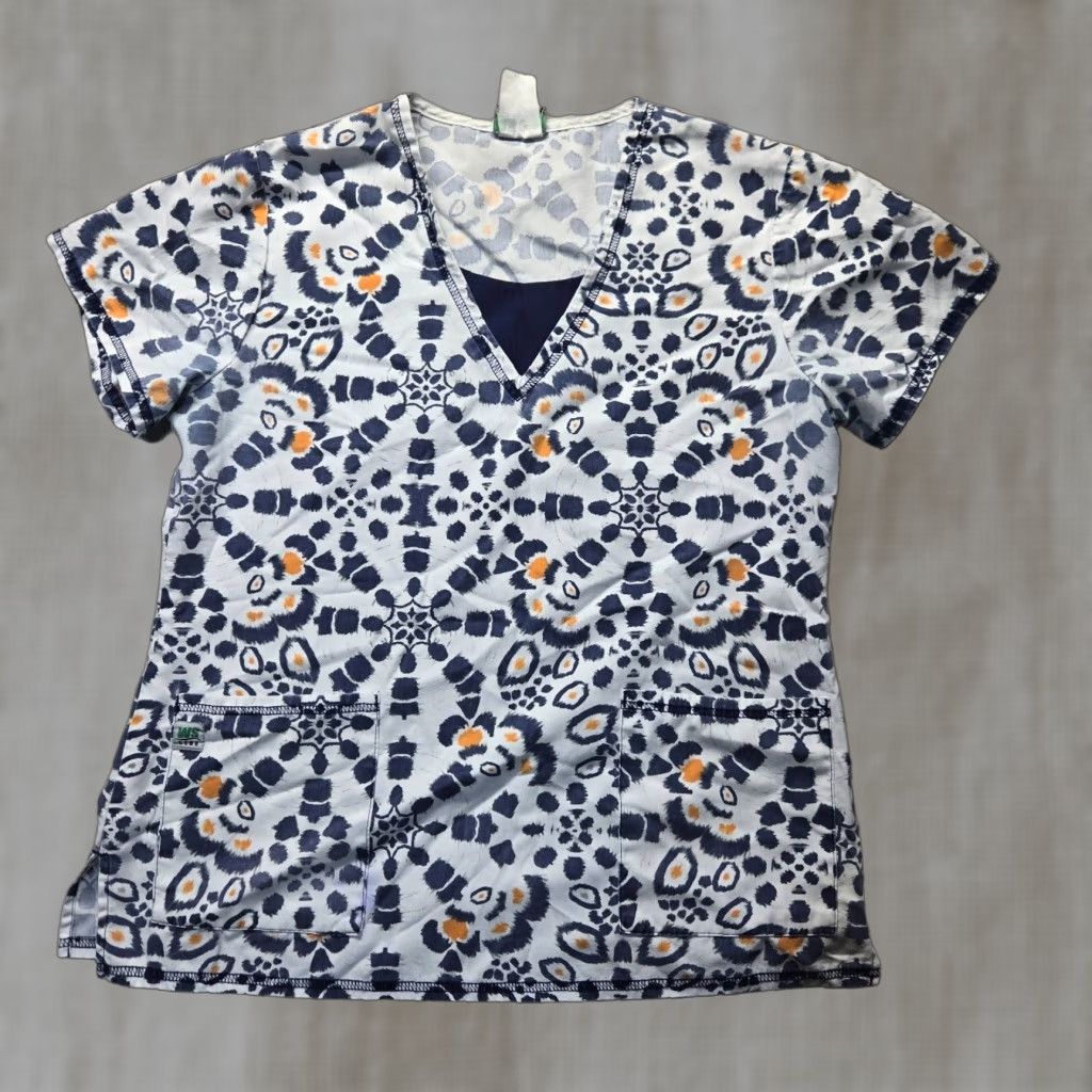 Vintage WS Gear Scrub Top Shirt Short Sleeve Adult Women's Size M Medium Size L / US 10 / IT 46 - 1 Thumbnail