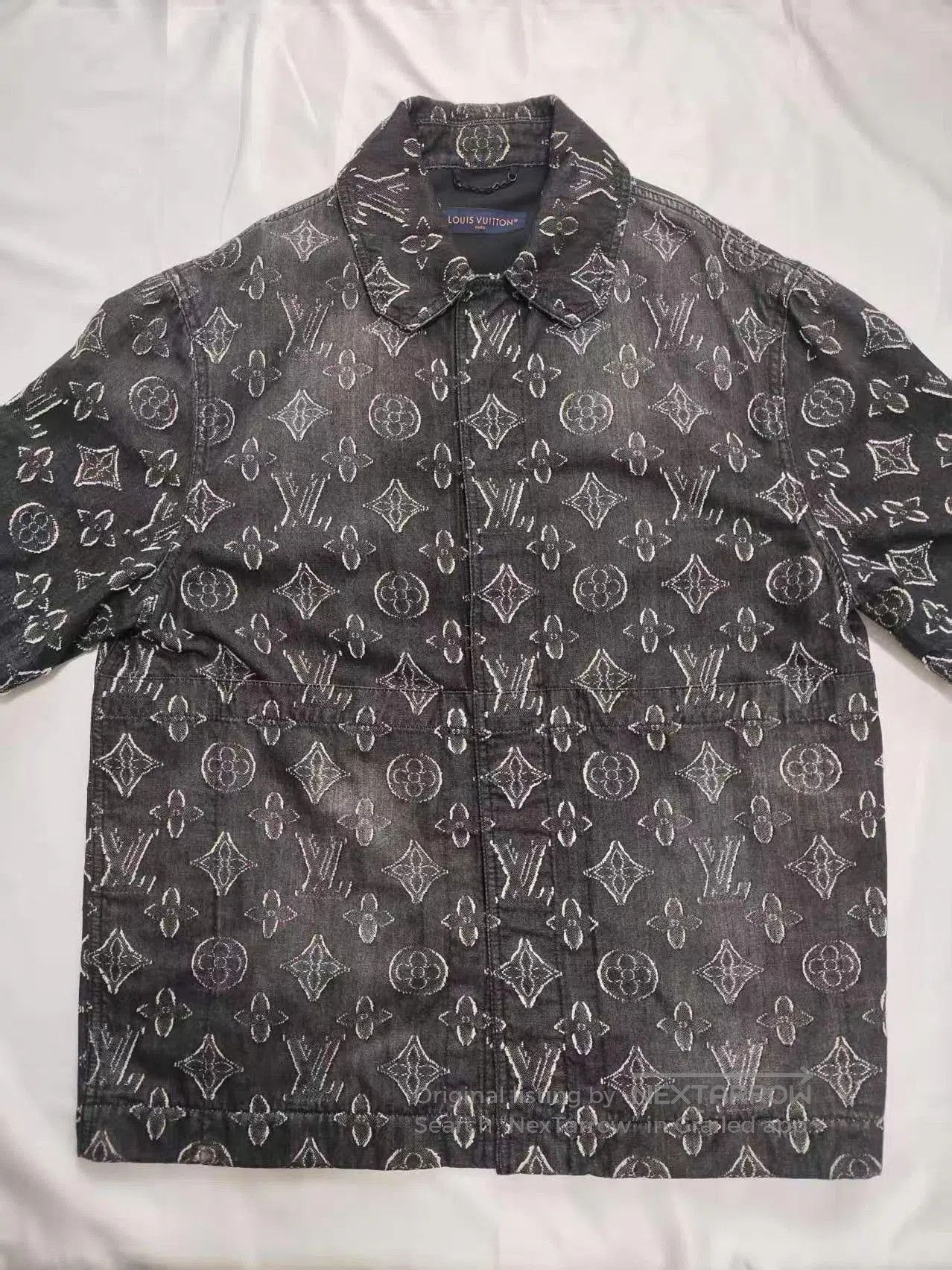 Louis Vuitton Black Monogram Denim Jacket. Size US M / EU 48-50 / 2 - 1 Thumbnail
