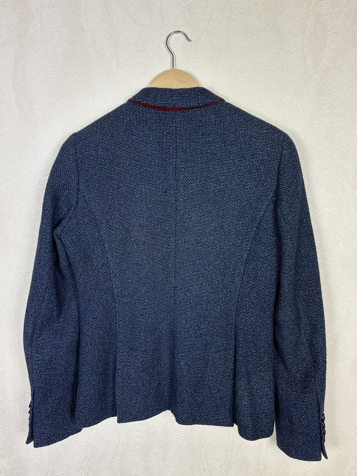Designer × Schneiders Schneiders Salzburg Womens Navy Wool Tweed Blazer Jacket Size M / US 6-8 / IT 42-44 - 14 Thumbnail