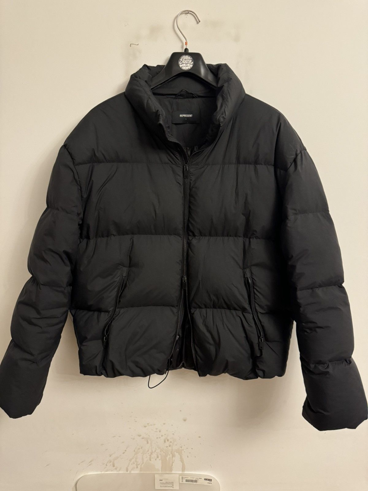 image of Represent Clo Represent Puffer Down Jacket in Black, Men's (Size Large)