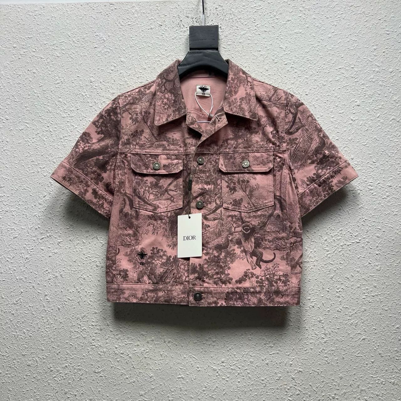 Dior DIOR Zoo Short-Sleeve Denim Jacket Size M / US 6-8 / IT 42-44 - 1 Thumbnail