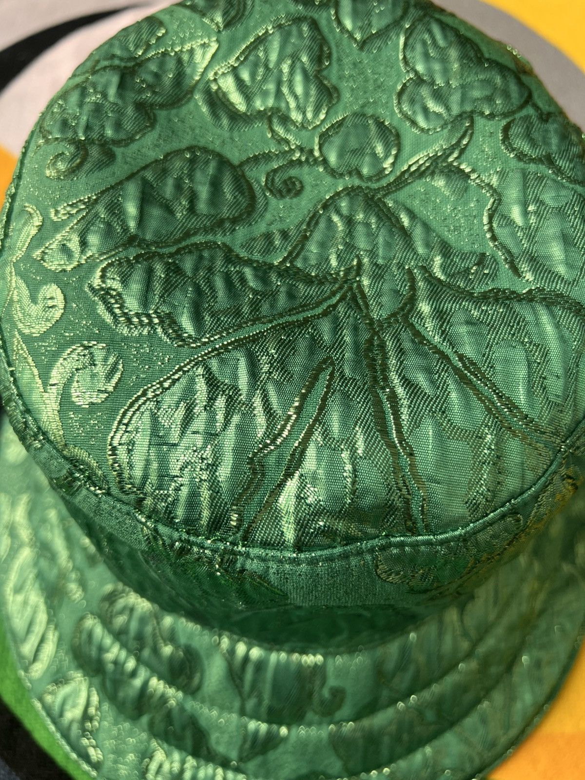 Gucci Gucci Pile Jacquard Bucket Hat Reseda/Dark Green monogram Size ONE SIZE - 15 Thumbnail