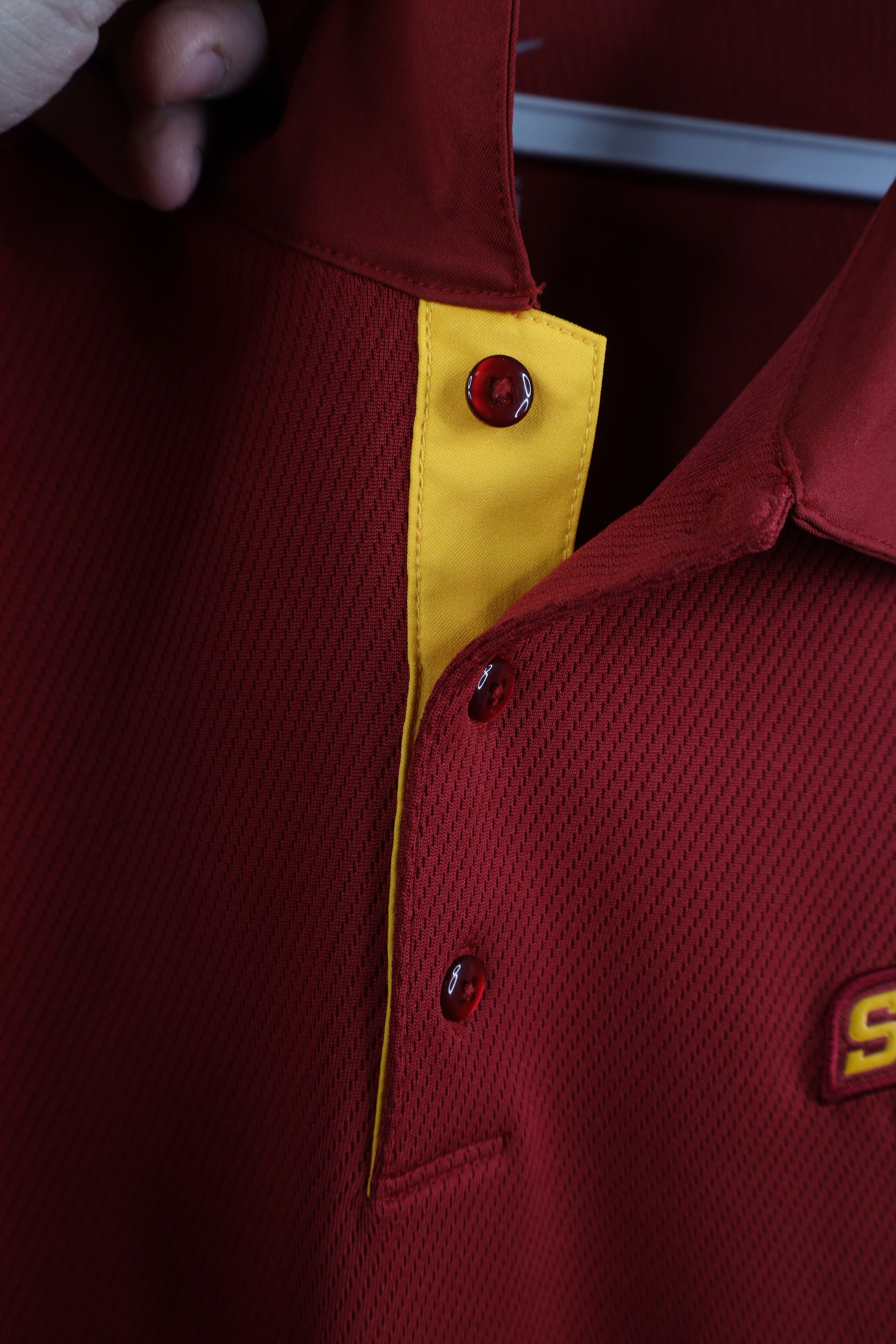 Nike × Vintage Nike Dri-Fit Iowa State University Collared Golf Polo Red Size US XXL / EU 58 / 5 - 8 Thumbnail