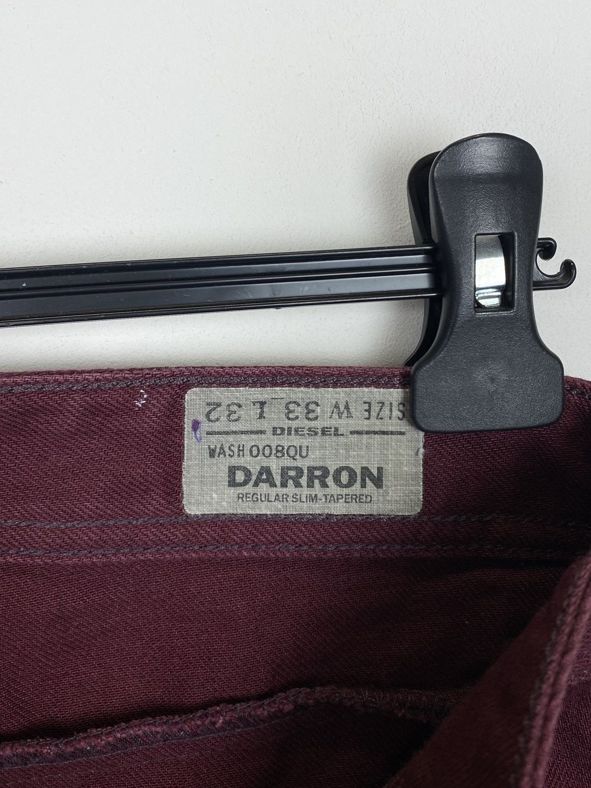 Diesel Vintage Y2K Diesel Darron Jeans Size 33/32 Luxury Brand Red Size US 33 - 7 Thumbnail