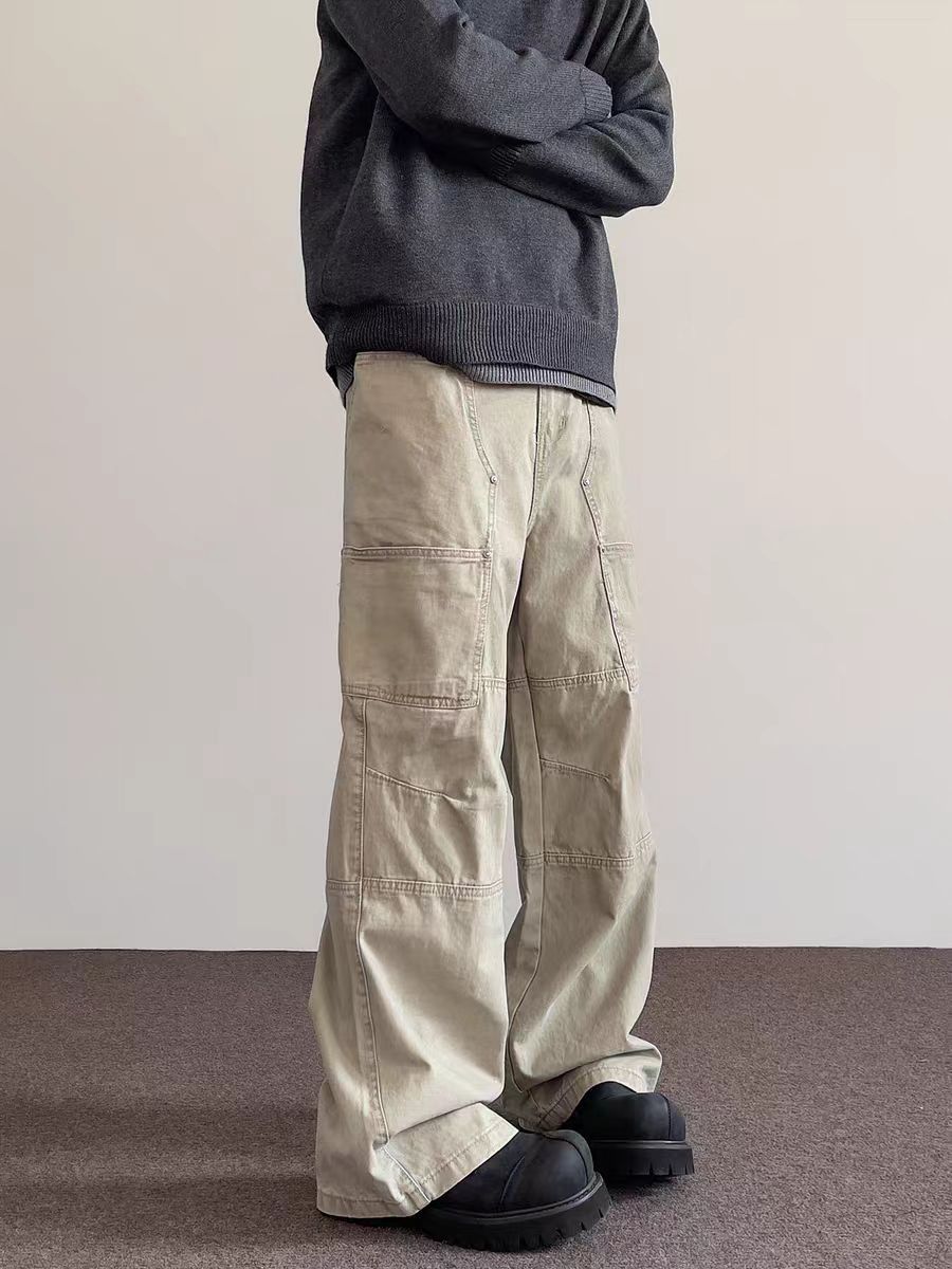 Jean Khaki Streetwear Work Pants Size US 32 / EU 48 - 2 Thumbnail
