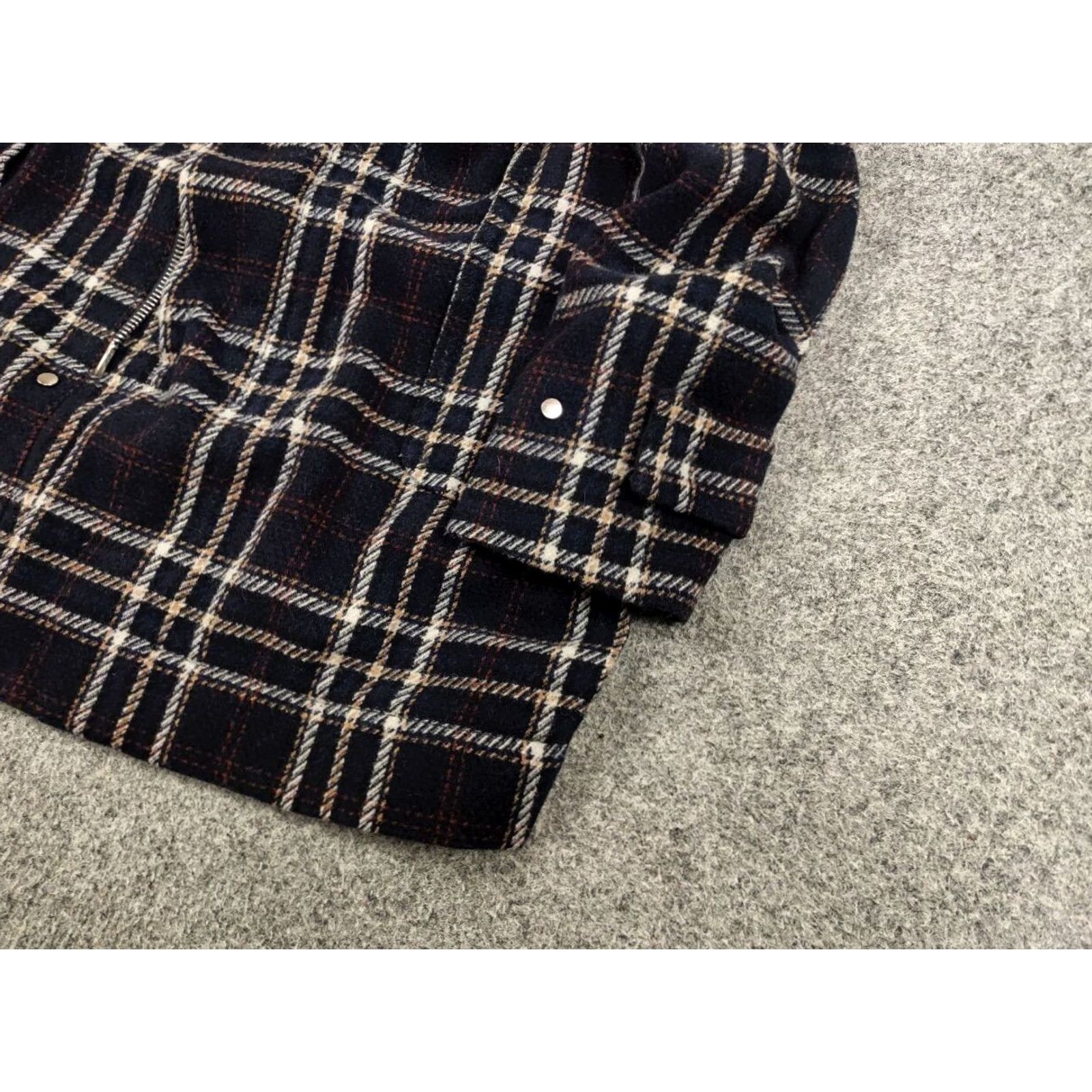 Paolo Pecora Paolo Pecora Design Duffle Checkered Coat Wool Jacket Dress Coat Size US S / EU 44-46 / 1 - 6 Thumbnail