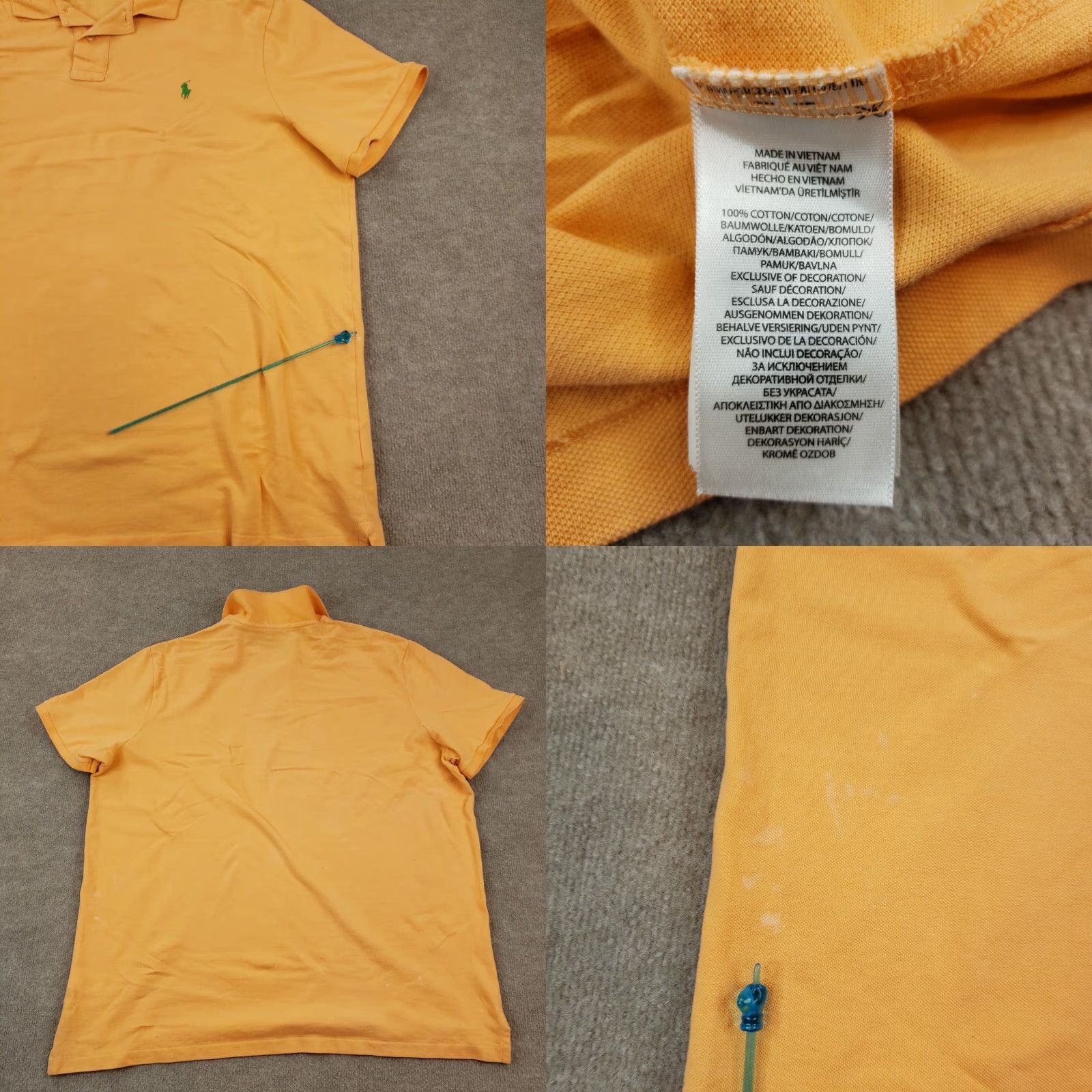 Polo Ralph Lauren Polo Ralph Lauren Polo Shirt Mens 2XL Orange Short Sleeve Golf Casual Size US XXL / EU 58 / 5 - 8 Thumbnail