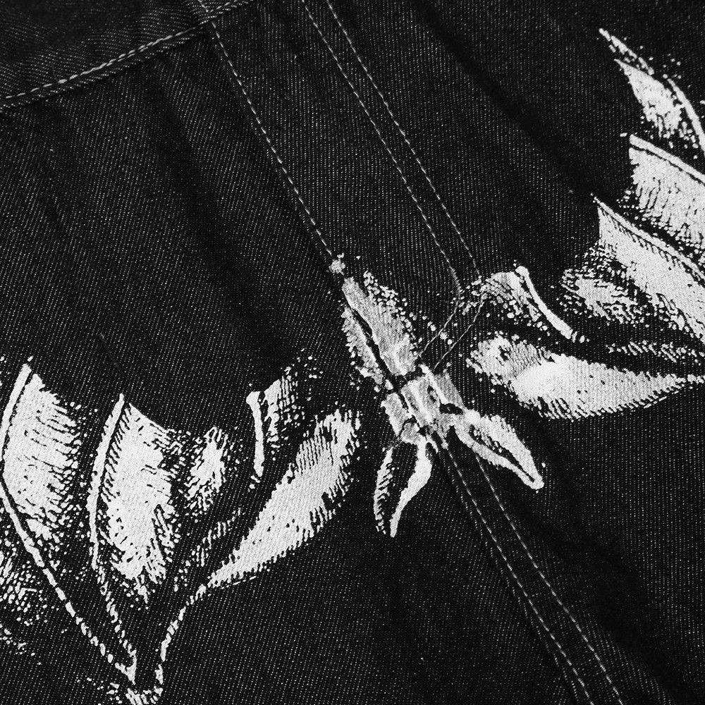 Japanese Brand × Vintage Men's casual straight trendy loose face print jeans Size US 32 / EU 48 - 4 Thumbnail