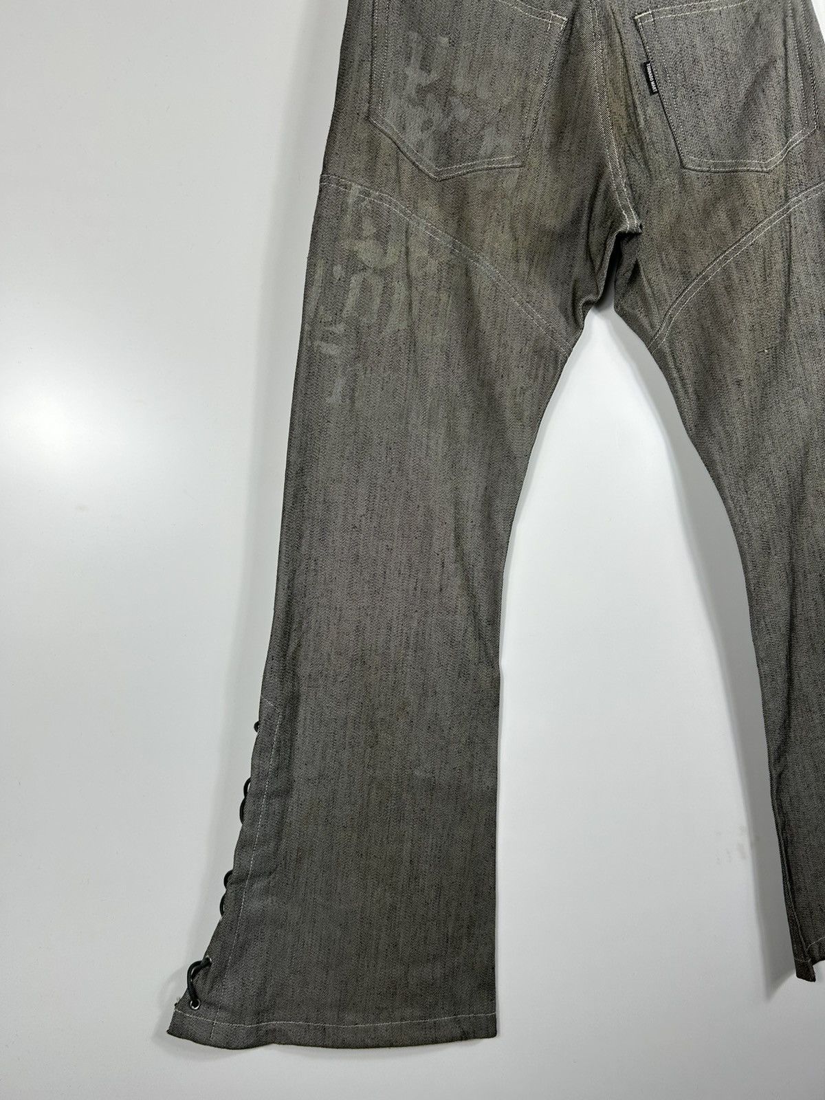 Tornado Mart 🔥Tornado Mart Silver Strapped Flared Denim Size 30" / US 8 / IT 44 - 11 Thumbnail
