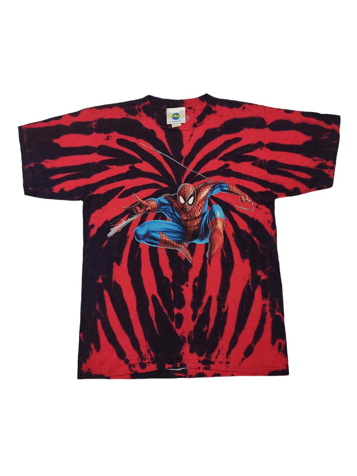 Cartoon Network × Vintage Vintage 90s Spiderman Tie Dye Universal Studios T Shirt Size US S / EU 44-46 / 1 - 1 Thumbnail