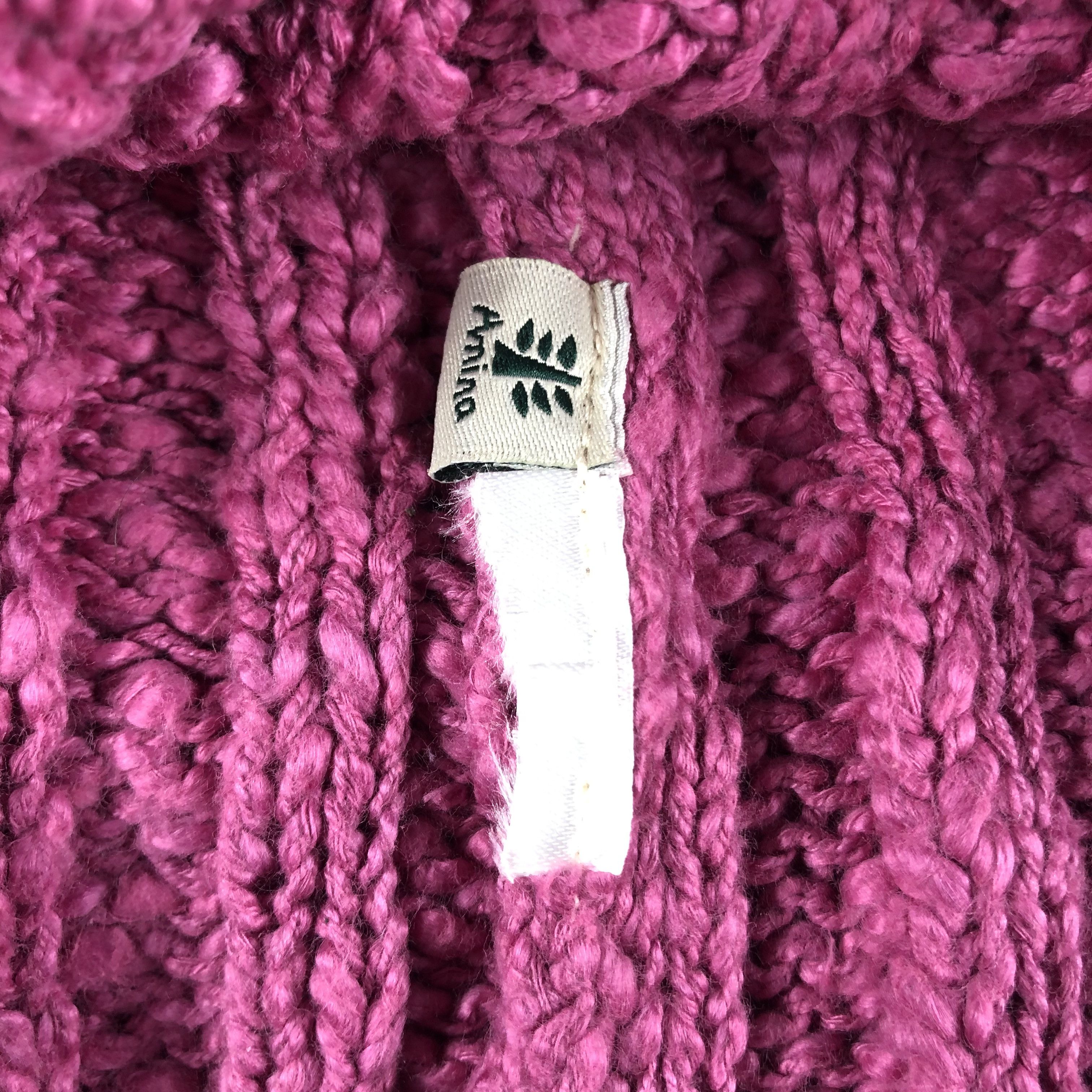 Vintage Womens Amina Pink Ribbed Knit Beanie Snow Hat Snow Cap -D832 Size ONE SIZE - 5 Thumbnail