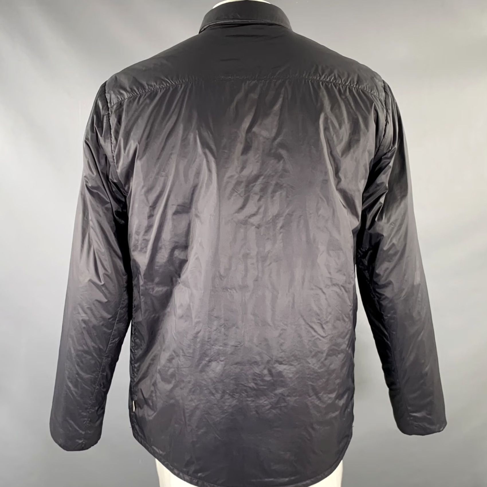 Norse Projects NORSE PROJECTS XL Black Solid Polyamide Shirt Jacket Jacket Men Size US XL / EU 56 / 4 - 3 Thumbnail