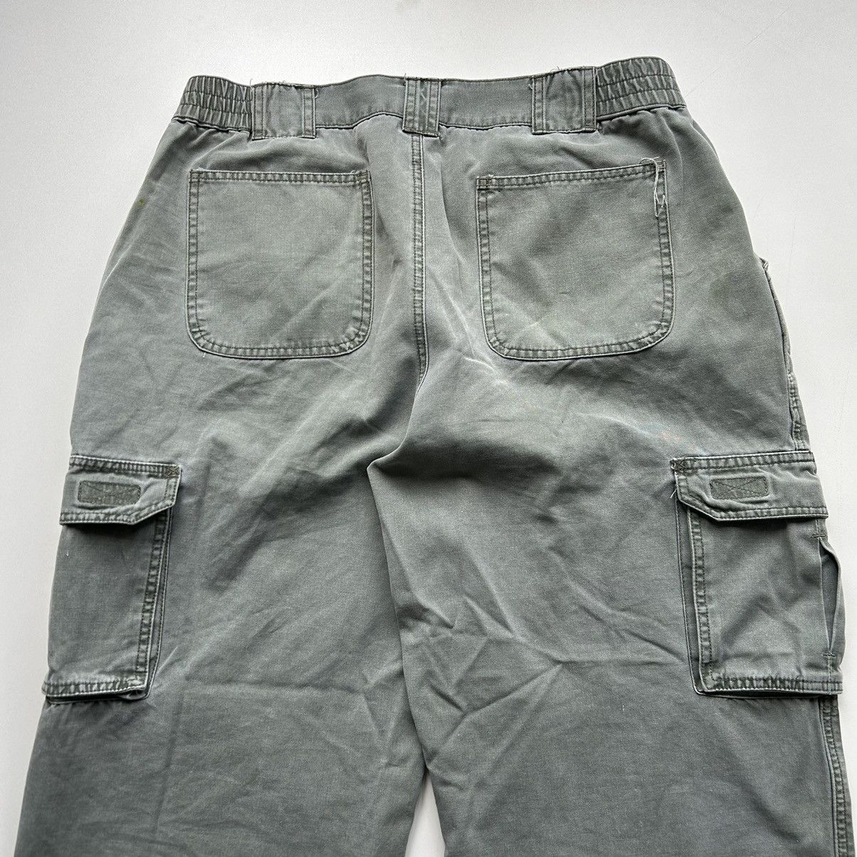 Vintage Vintage 2000s Faded Green Cargo Pants 34x27 Rare Size US 34 / EU 50 - 4 Thumbnail