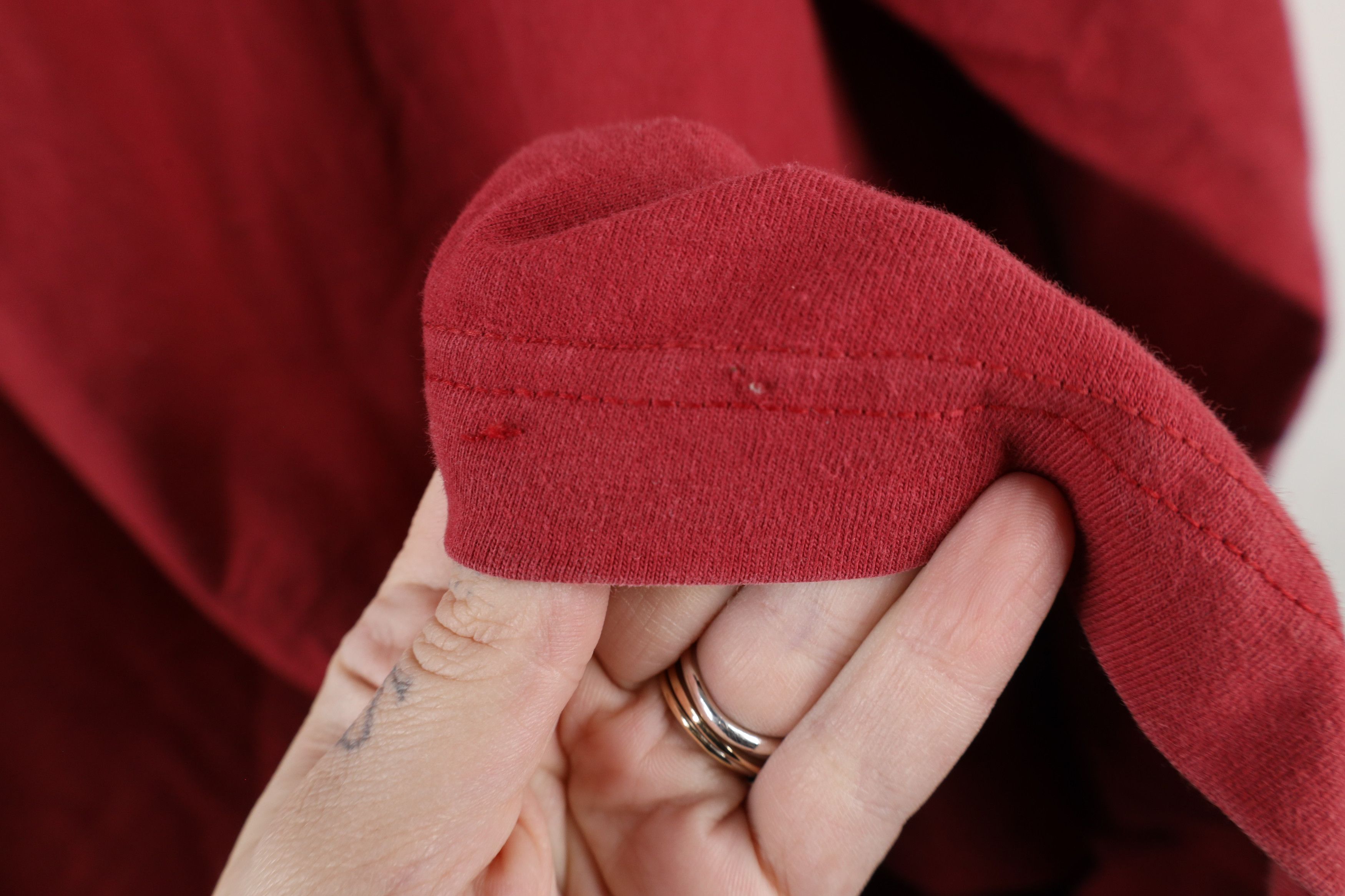 Vintage Vintage 90s University of Denver Long Sleeve T-Shirt Red Size US XXL / EU 58 / 5 - 9 Thumbnail