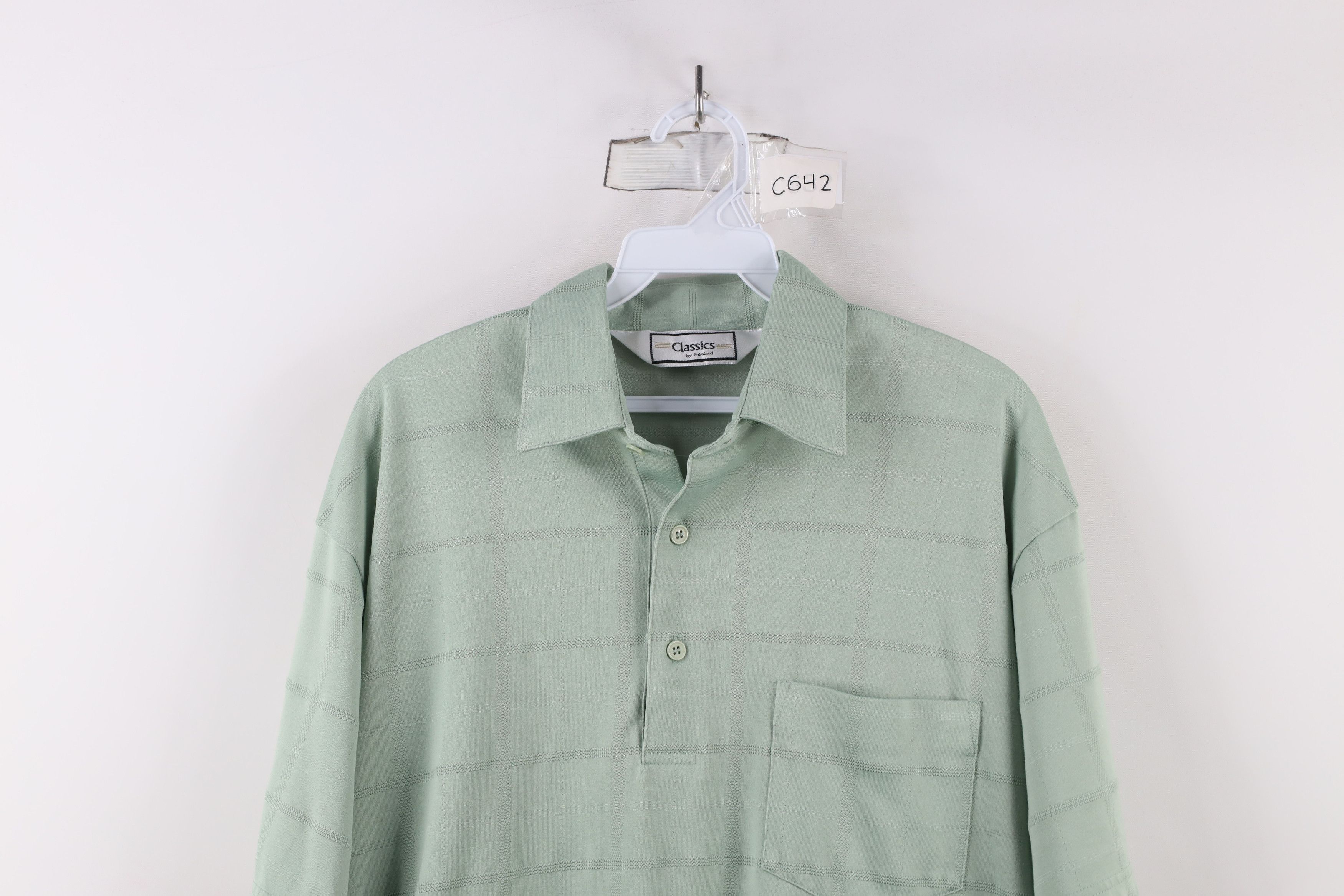 Vintage Vintage 90s Streetwear Striped Pullover Polo Shirt Green Size US M / EU 48-50 / 2 - 2 Thumbnail