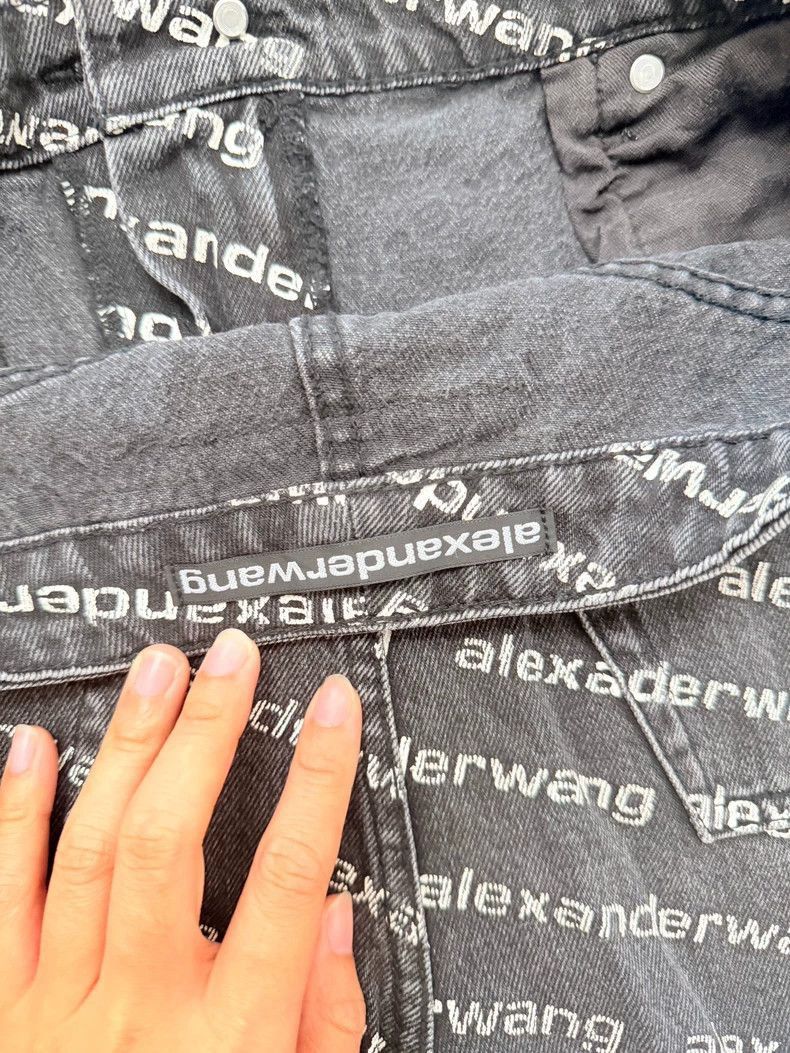 Alexander Wang Alexander Wang Black Denim Shorts- Size 29" - 3 Thumbnail