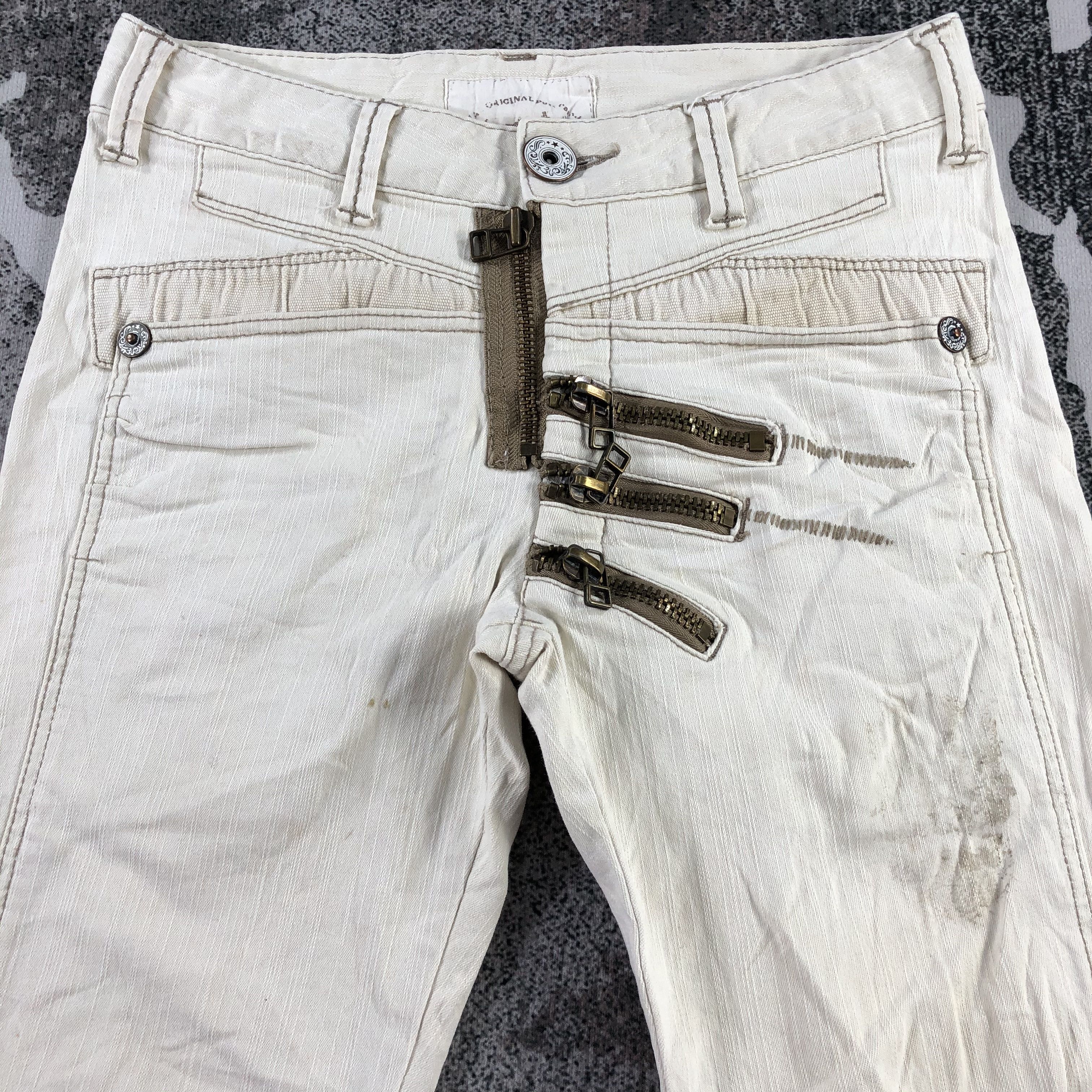 Japanese Brand Japanese Brand Seditionaries Jeans Multi Zipper Denim KJ1468 Size US 30 / EU 46 - 3 Thumbnail