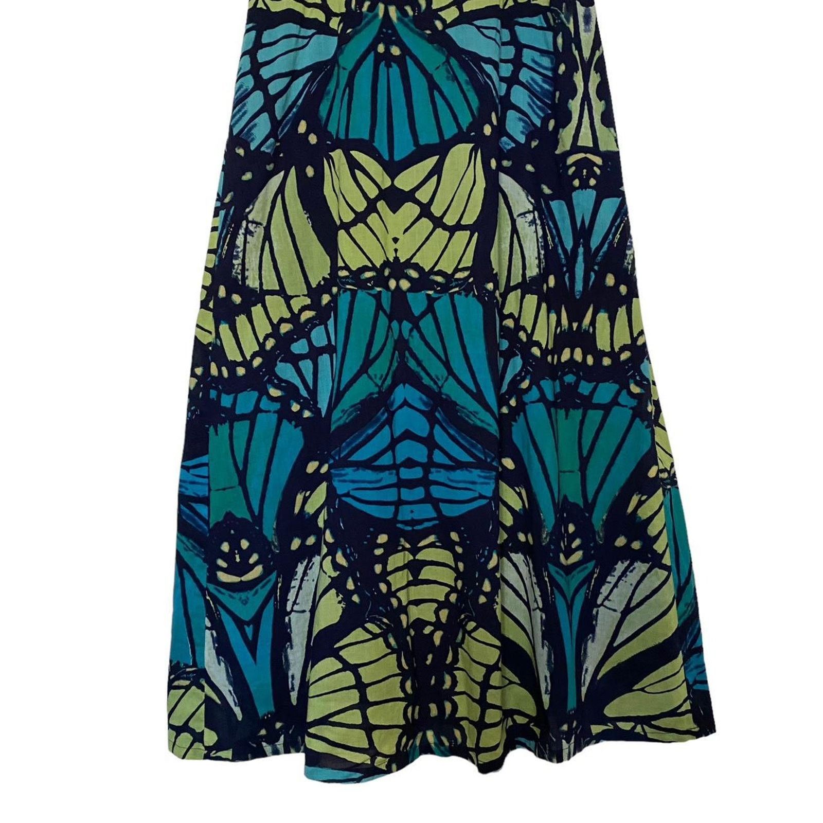 Other × Vintage Adini Y2K Vintage Butterfly Boho Summer Maxi Dress UK Size 8 Size S / US 4 / IT 40 - 3 Thumbnail