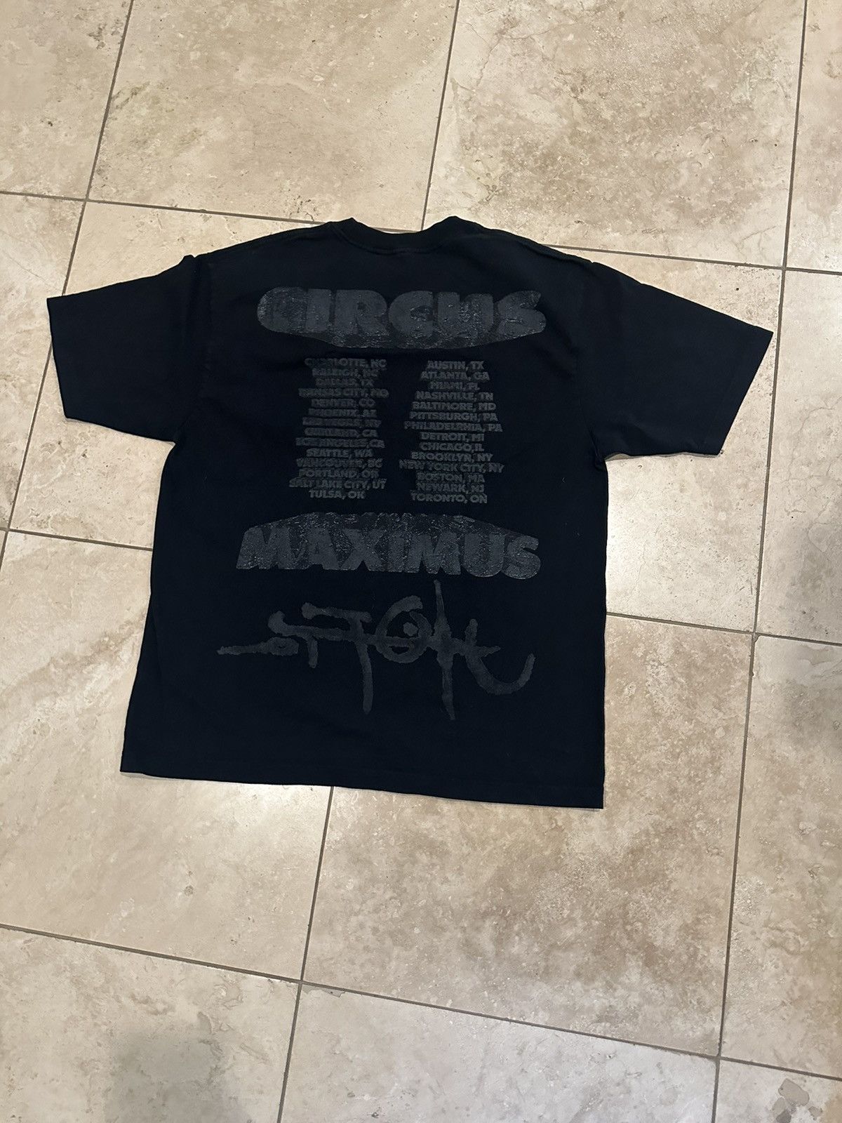 CIRCUS MAXIMUS TOUR TRAVIS SCOTT TEE UTOPIA