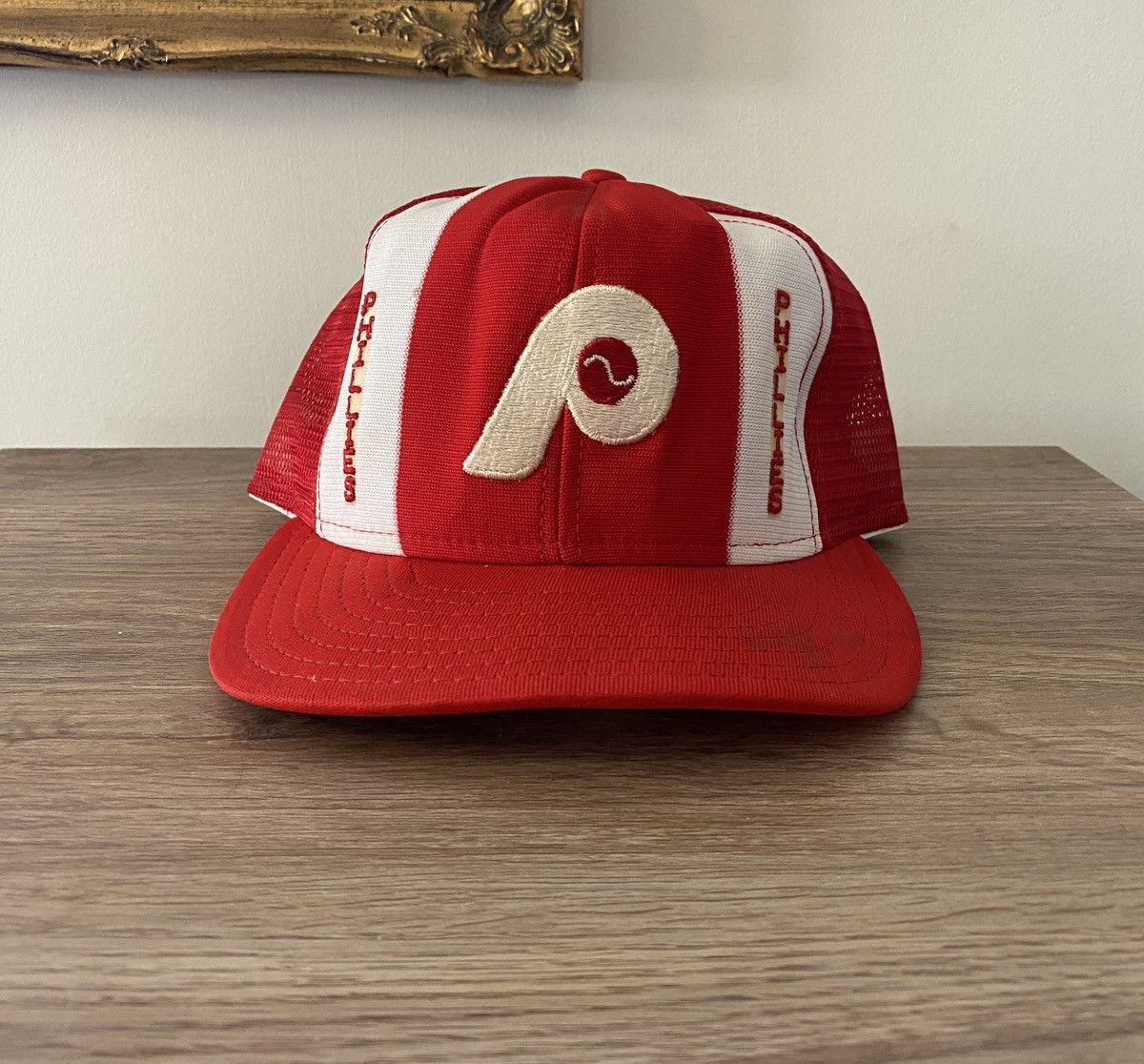 MLB Vintage 80’s Philadelphia Phillies Trucker Hat Snap Back Cap Size ONE SIZE - 1 Thumbnail