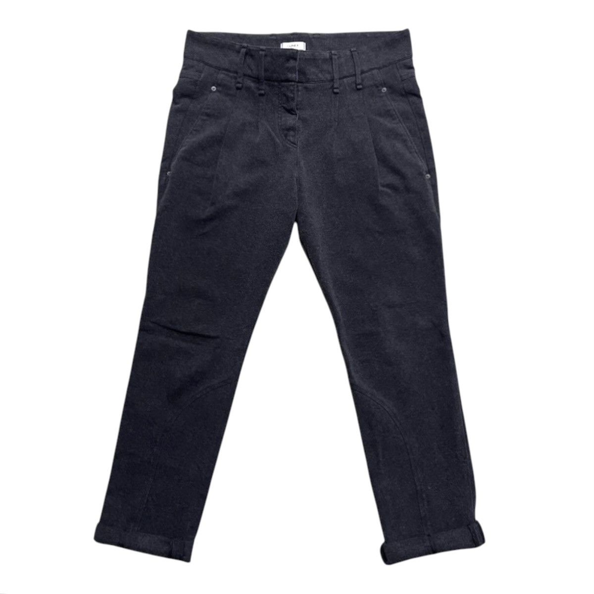 Brunello Cucinelli Womens Gunex Brunello Cucinelli Gray Stretchy Trousers Pants Size 28" / US 6 / IT 42 - 1 Thumbnail