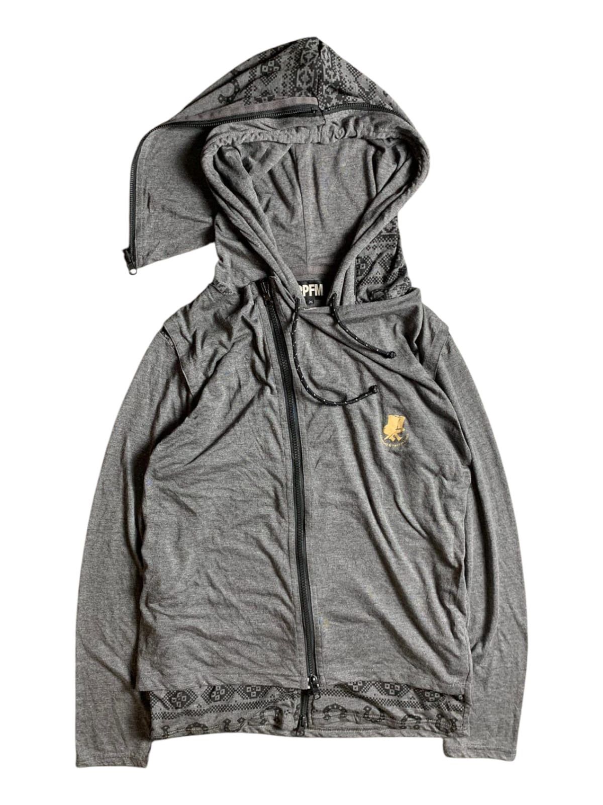 Japanese Brand × PPFM × Vintage PPFM Double hooded zip up