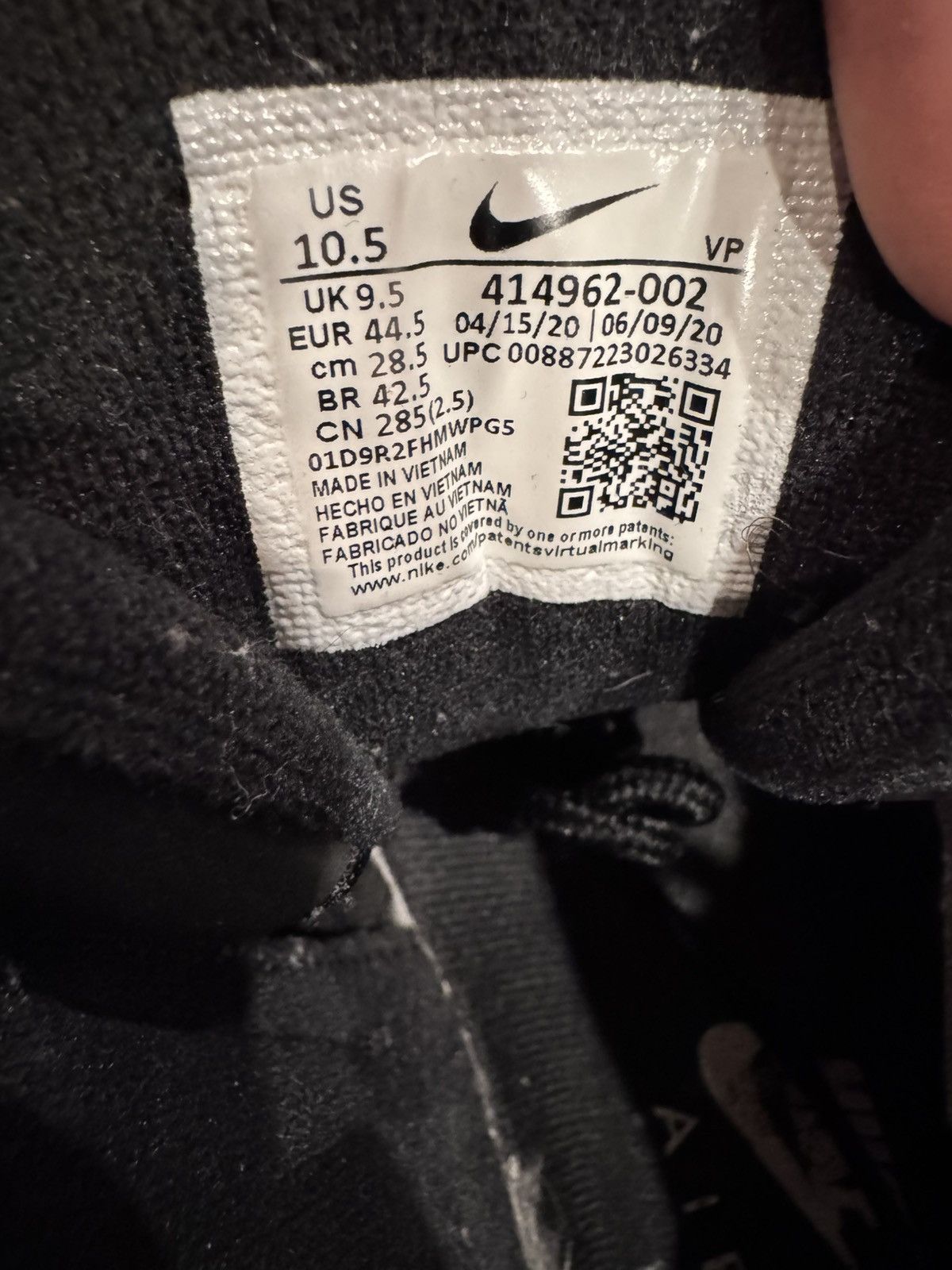 Nike Nike Air More Uptempo ‘Black White’ Size US 10.5 / EU 43-44 - 10 Thumbnail