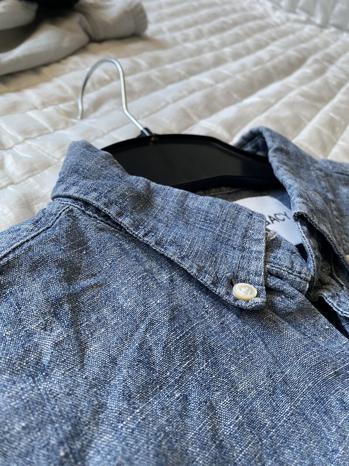 Our Legacy Our Legacy Blue Chambray 1940s Shirt Hemp Organic Cotton y2k Size US M / EU 48-50 / 2 - 14 Thumbnail