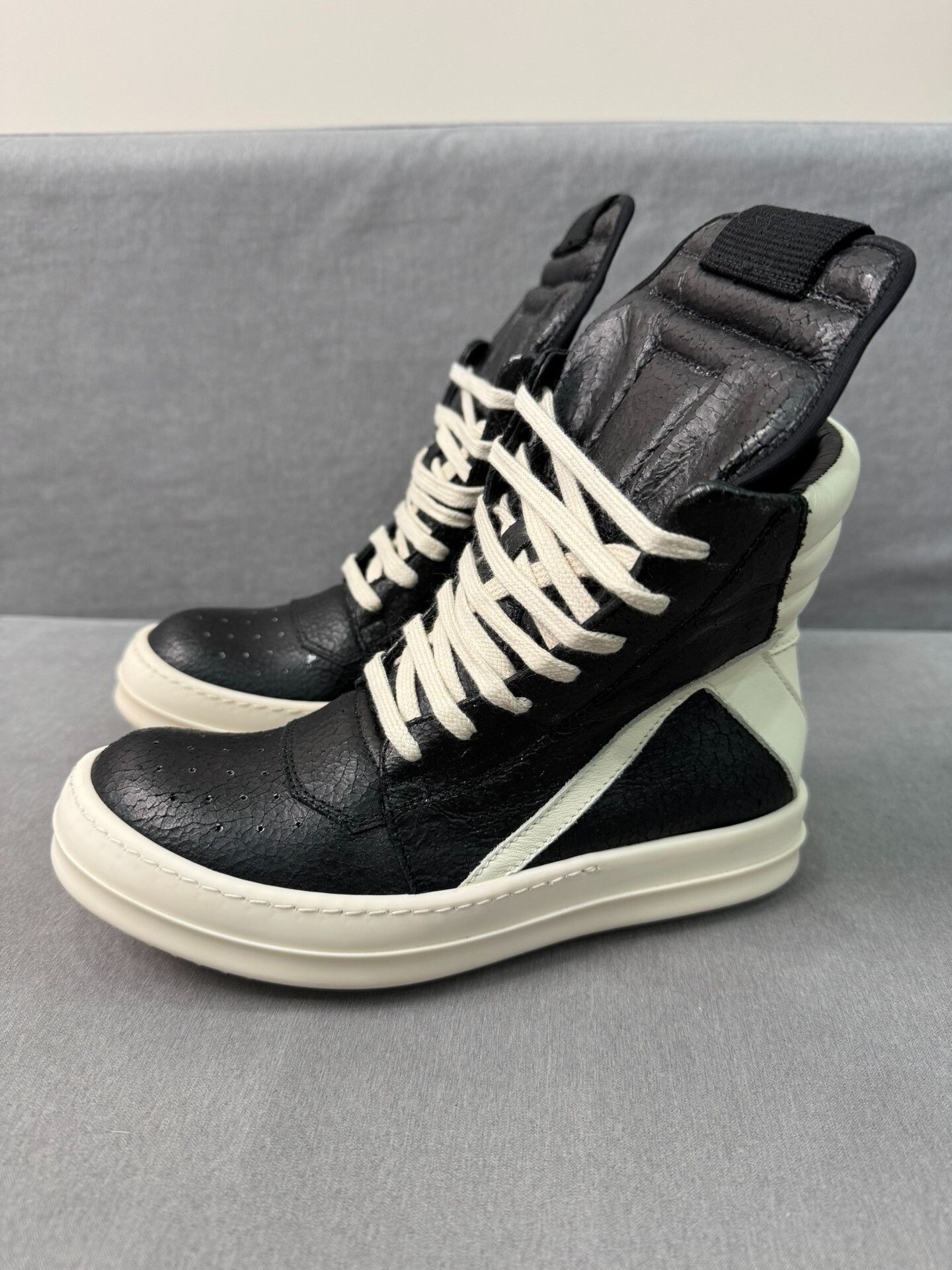 Rick Owens Rick Owens Inverted Triangle Black White Size US 4.5 / IT 34.5 - 1 Thumbnail
