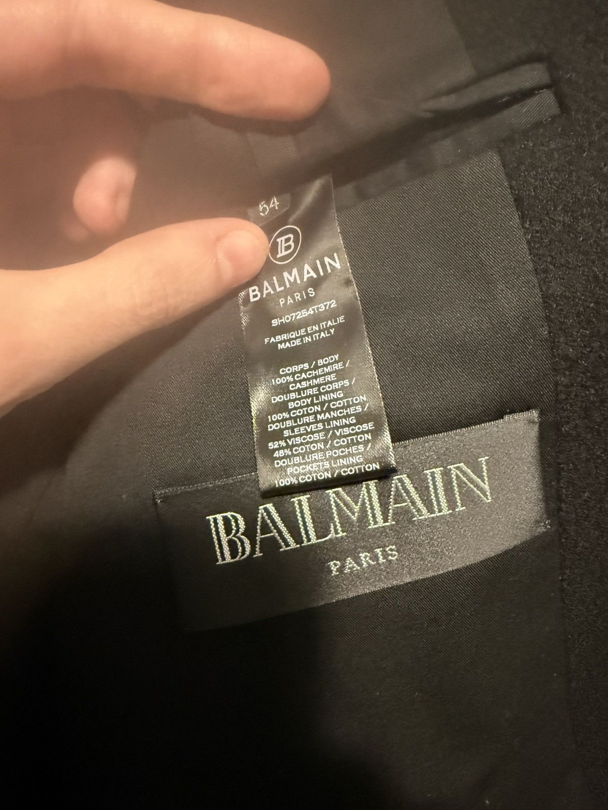 Balmain Balmain black cashmere blazer Size 44R - 5 Thumbnail