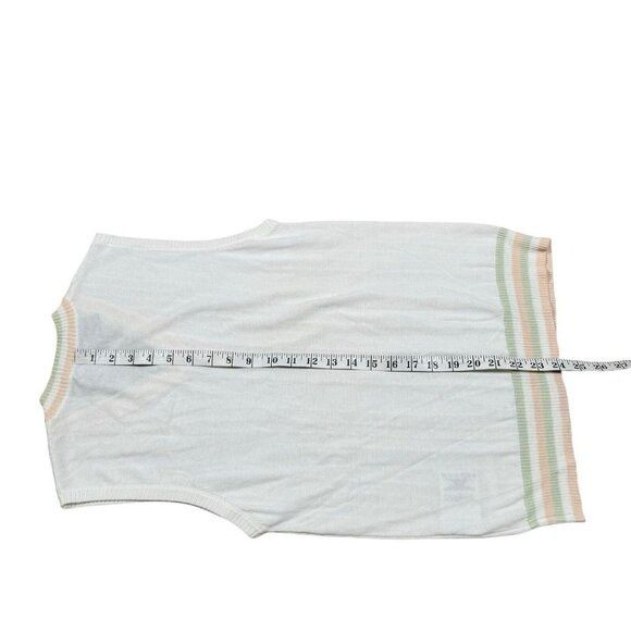 Burberry NWT Burberry Golf Cream White Cotton Vest Size Large Sleevel Size L / US 10 / IT 46 - 11 Thumbnail